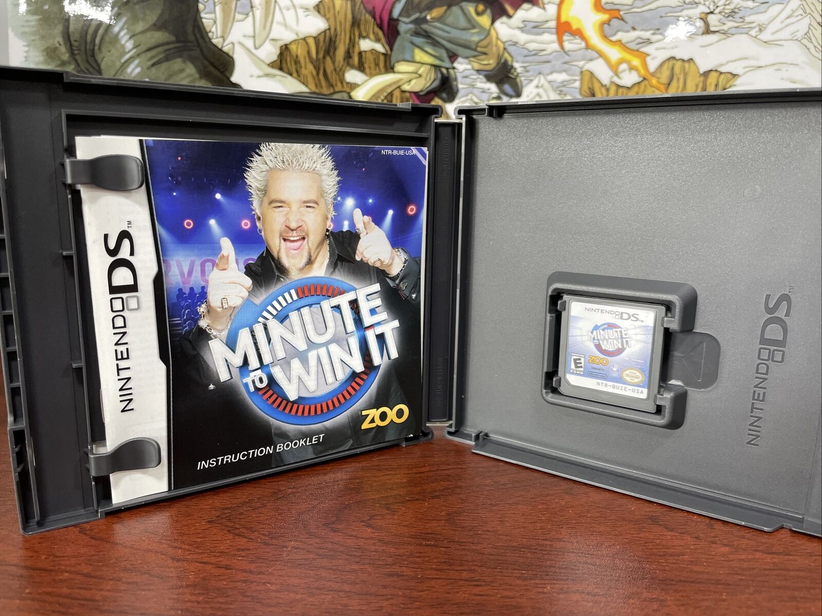 MINUTE TO WIN IT Nintendo DS Guy Fieri Complete CIB Tested - Like New