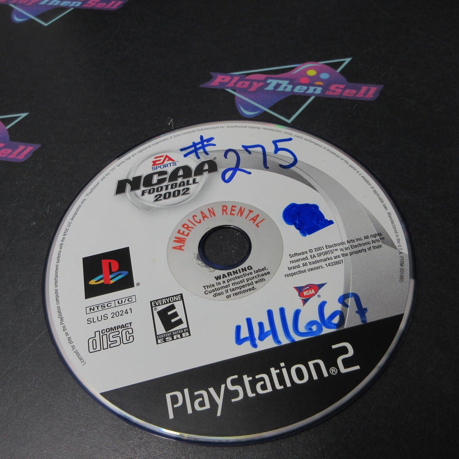 NCAA Football 2002 PS2 PlayStation 2 AD/DD/NM - (See Pics) - Good