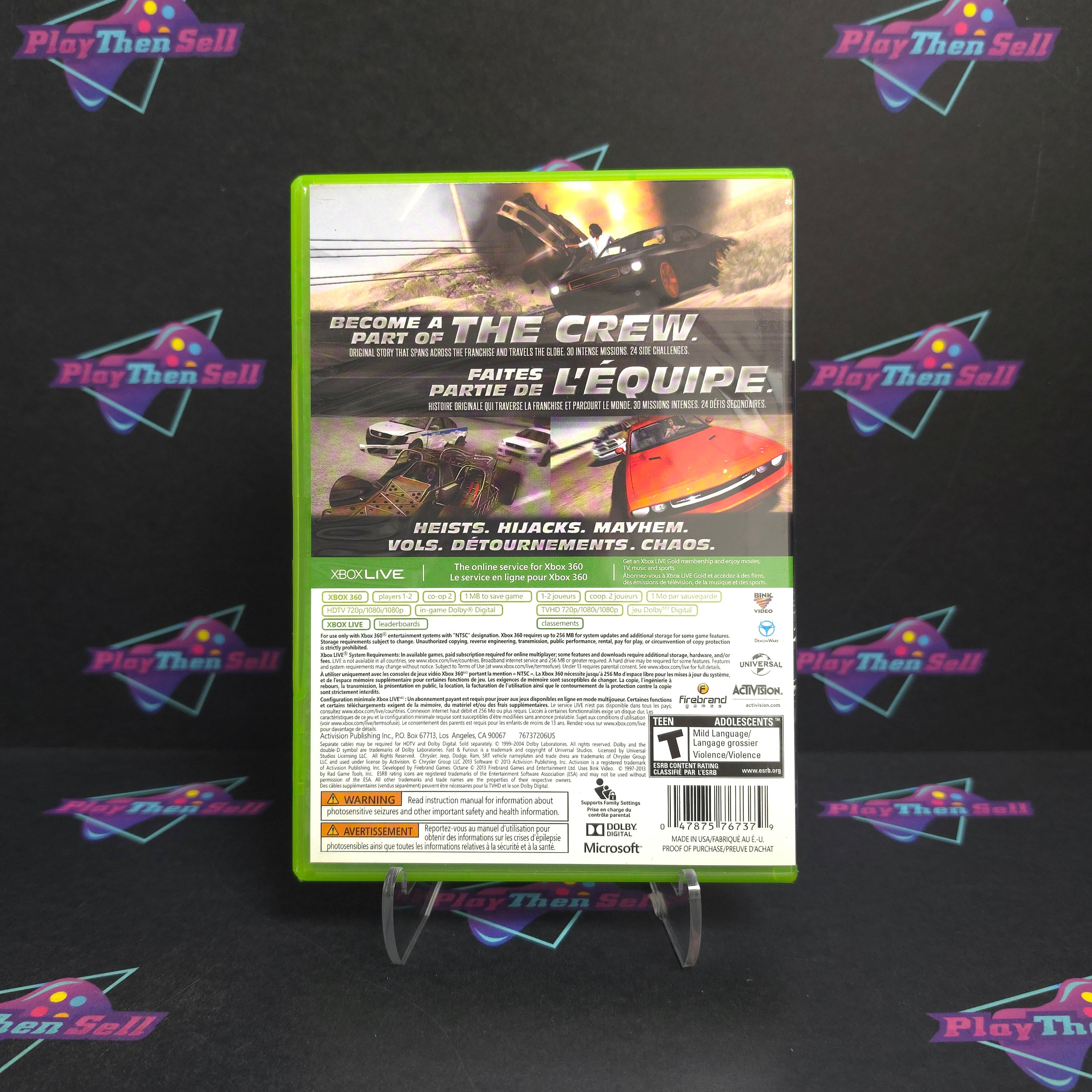 Fast & Furious Showdown Xbox 360 Complete - Excellent