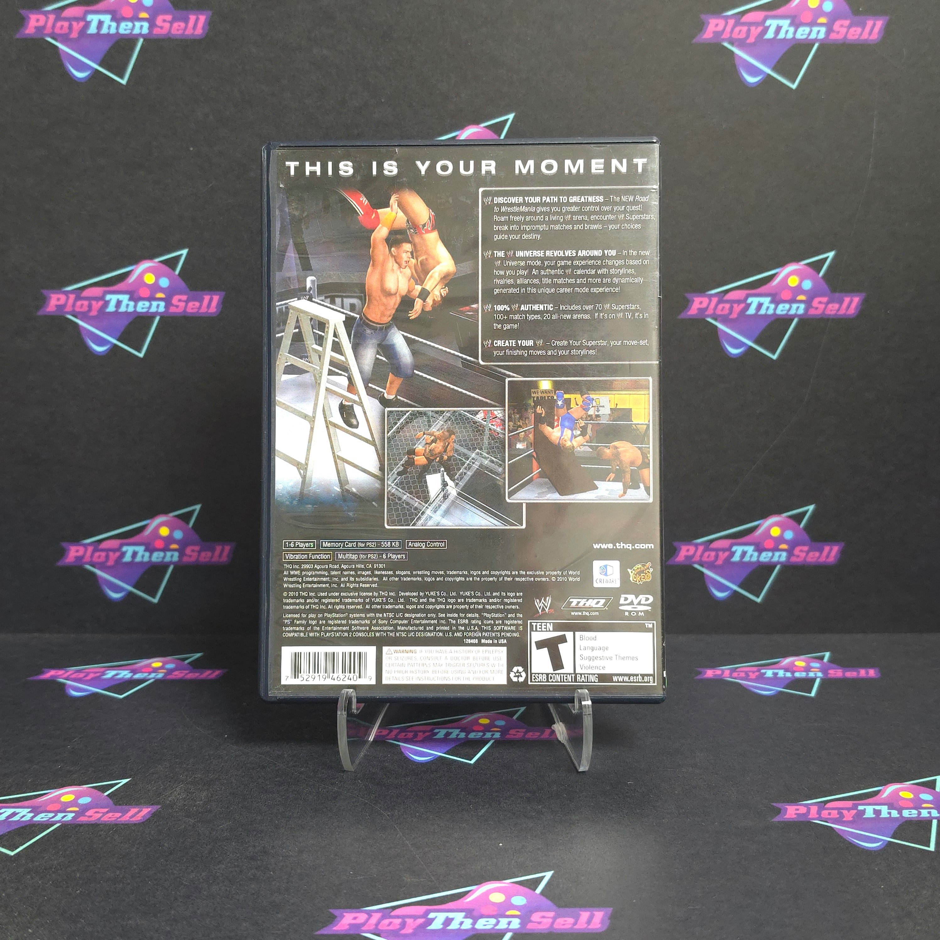 WWE SmackDown vs Raw 2011 PS2 PlayStation 2 - Very Good