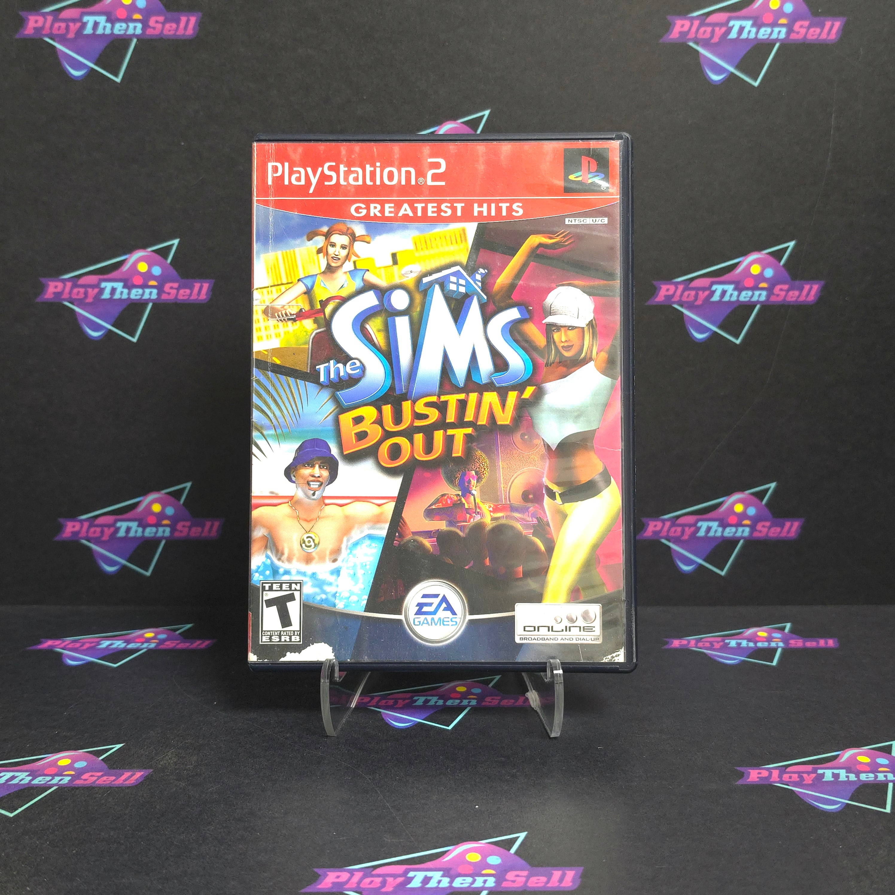 The Sims Bustin' Out PS2 PlayStation 2 GH - Very Good
