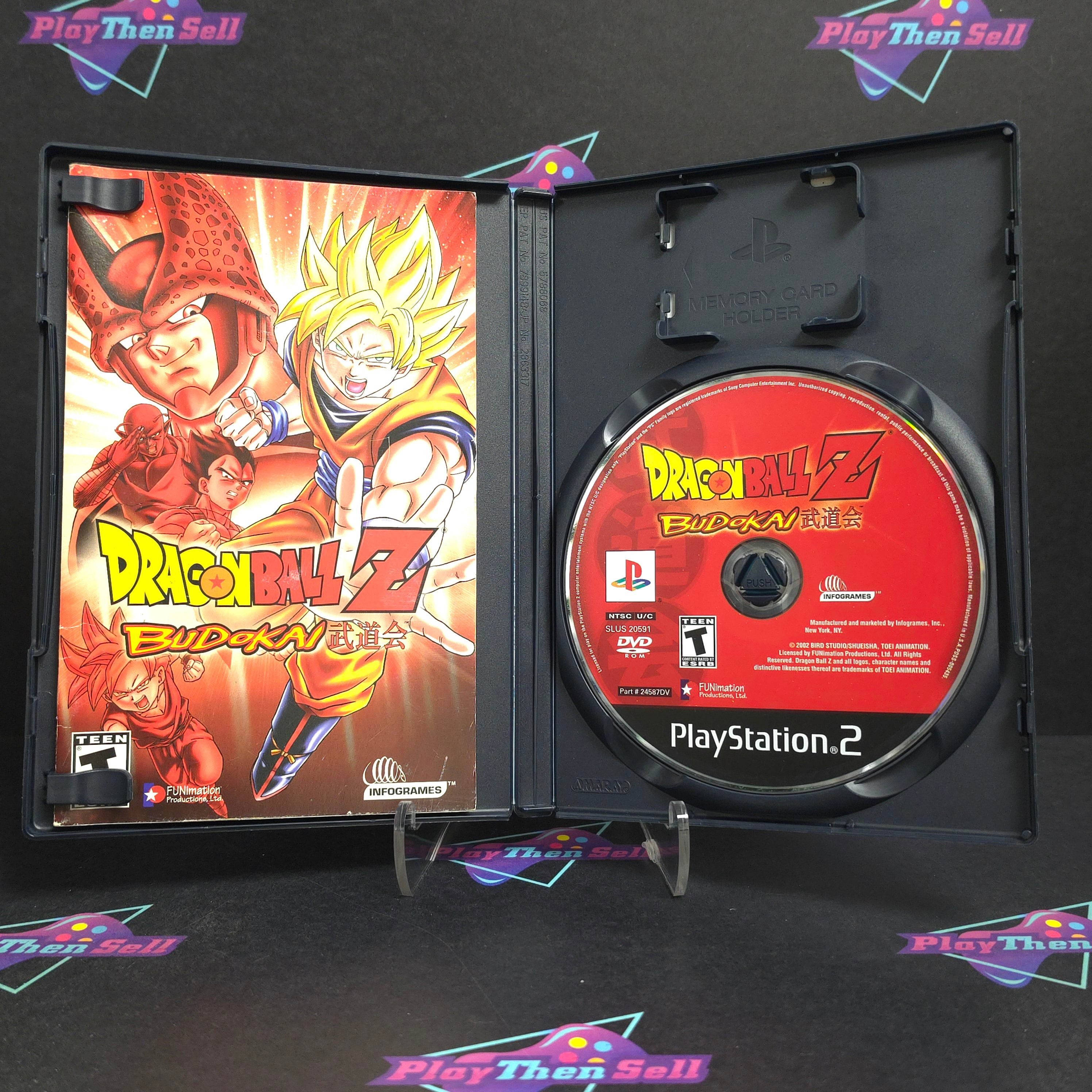 Dragon Ball Z Budokai PS2 PlayStation 2 + Poster Complete - Very Good