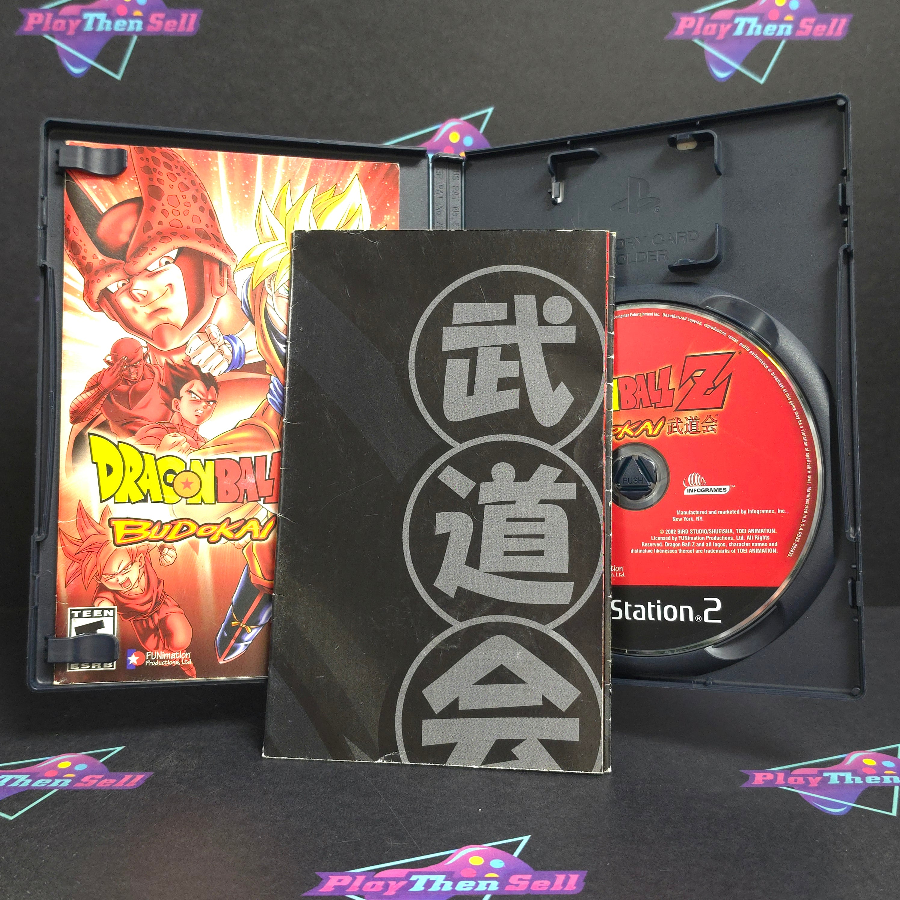 Dragon Ball Z Budokai PS2 PlayStation 2 + Poster Complete - Very Good