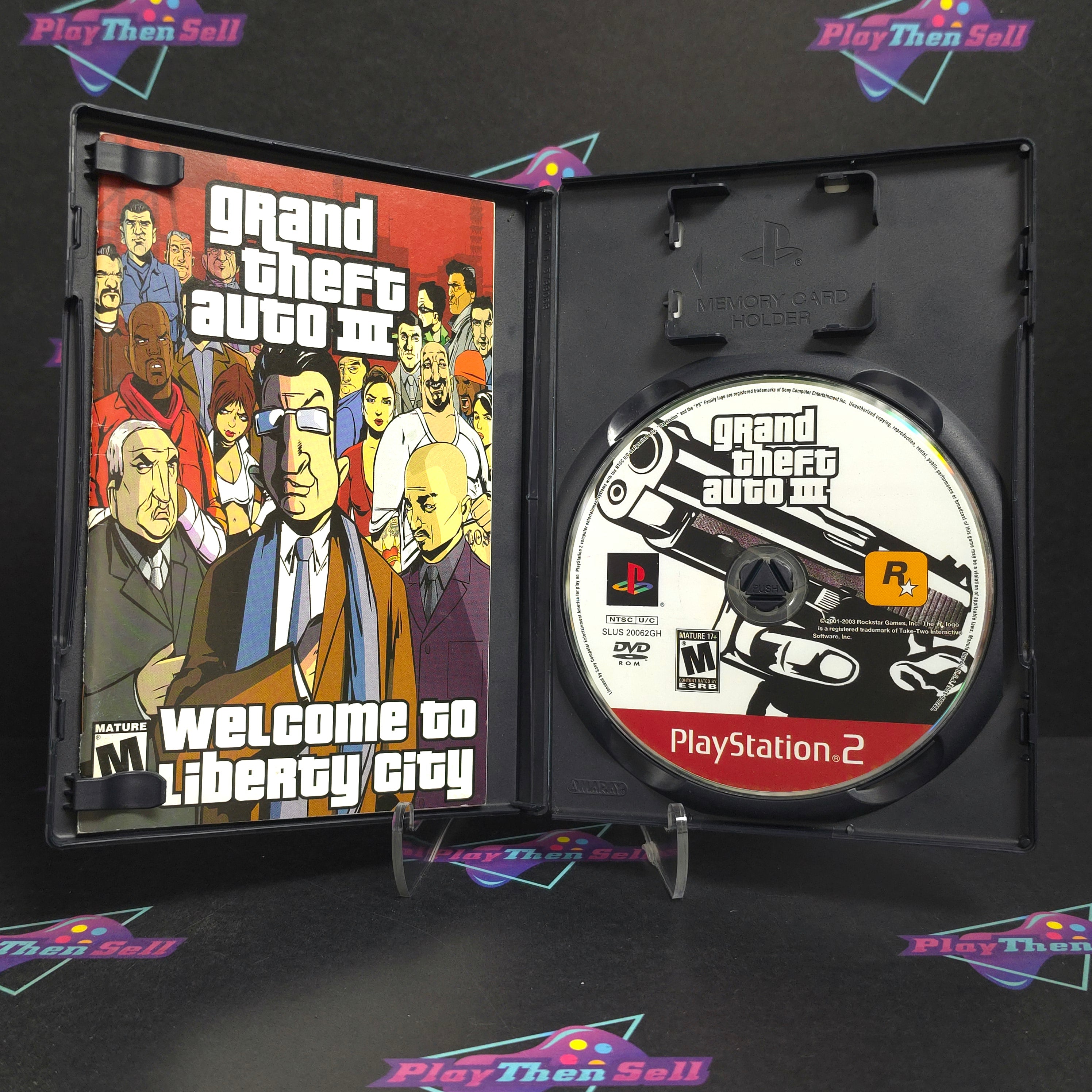 Grand Theft Auto III (3) PS2 PlayStation 2 GH + Map Complete - Very Good