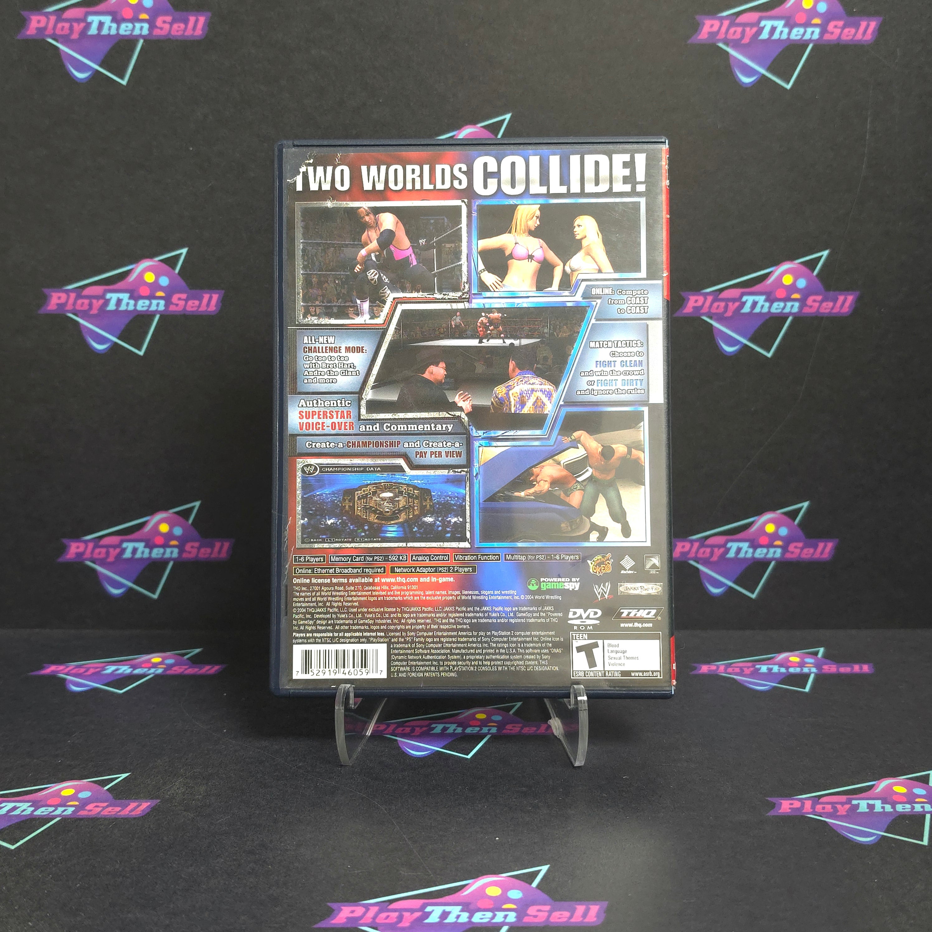 WWE SmackDown vs Raw PS2 PlayStation 2 GH Complete - Very Good