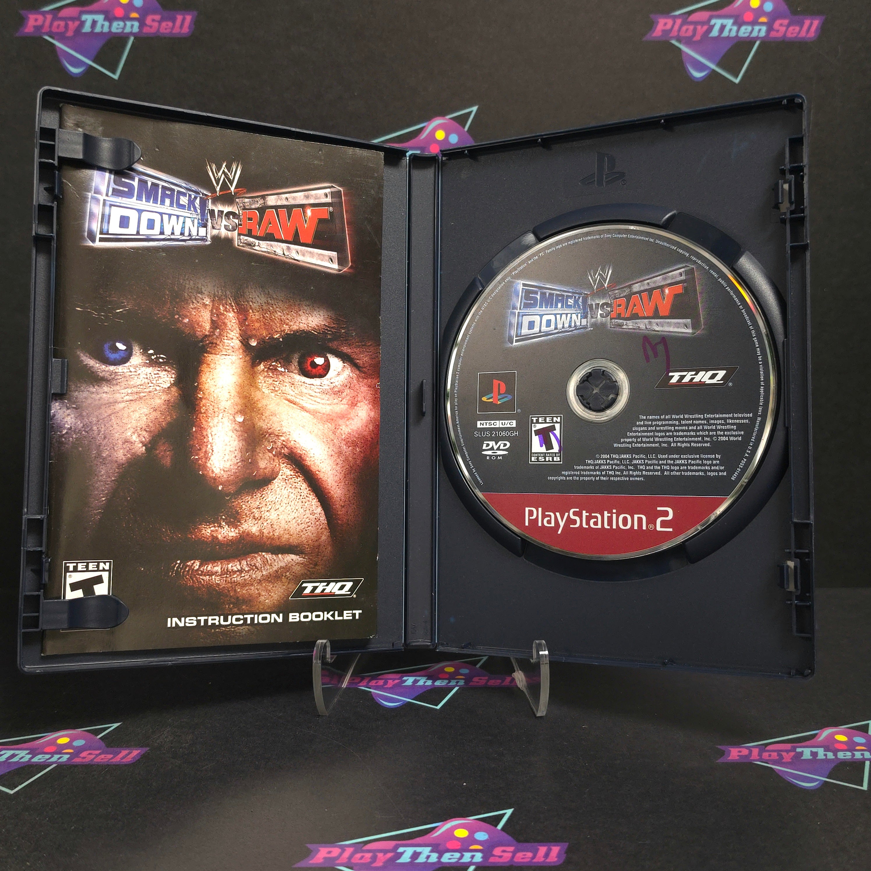 WWE SmackDown vs Raw PS2 PlayStation 2 GH Complete - Very Good