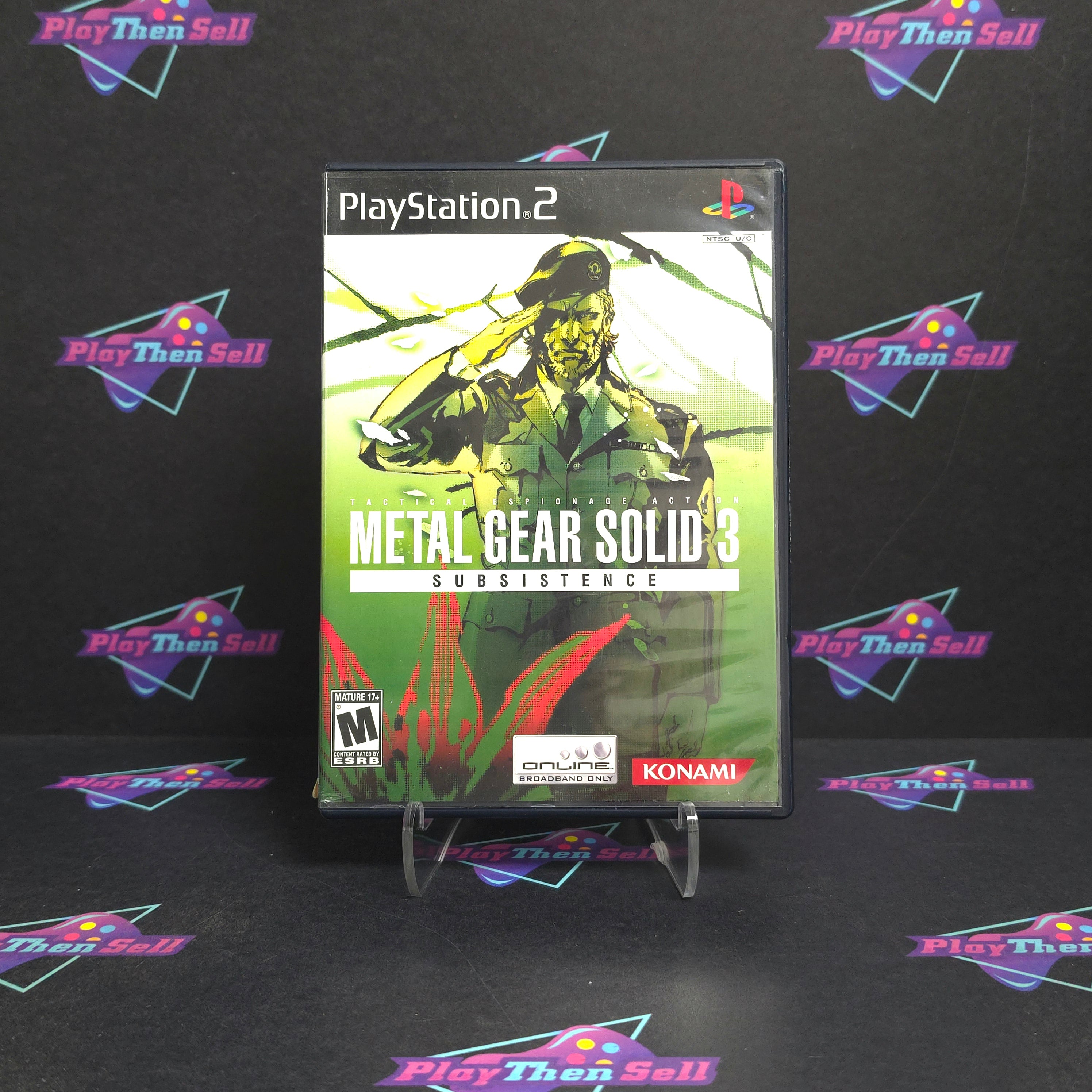 Metal Gear Solid 3 Subsistence PS2 PlayStation 2 - Very Good