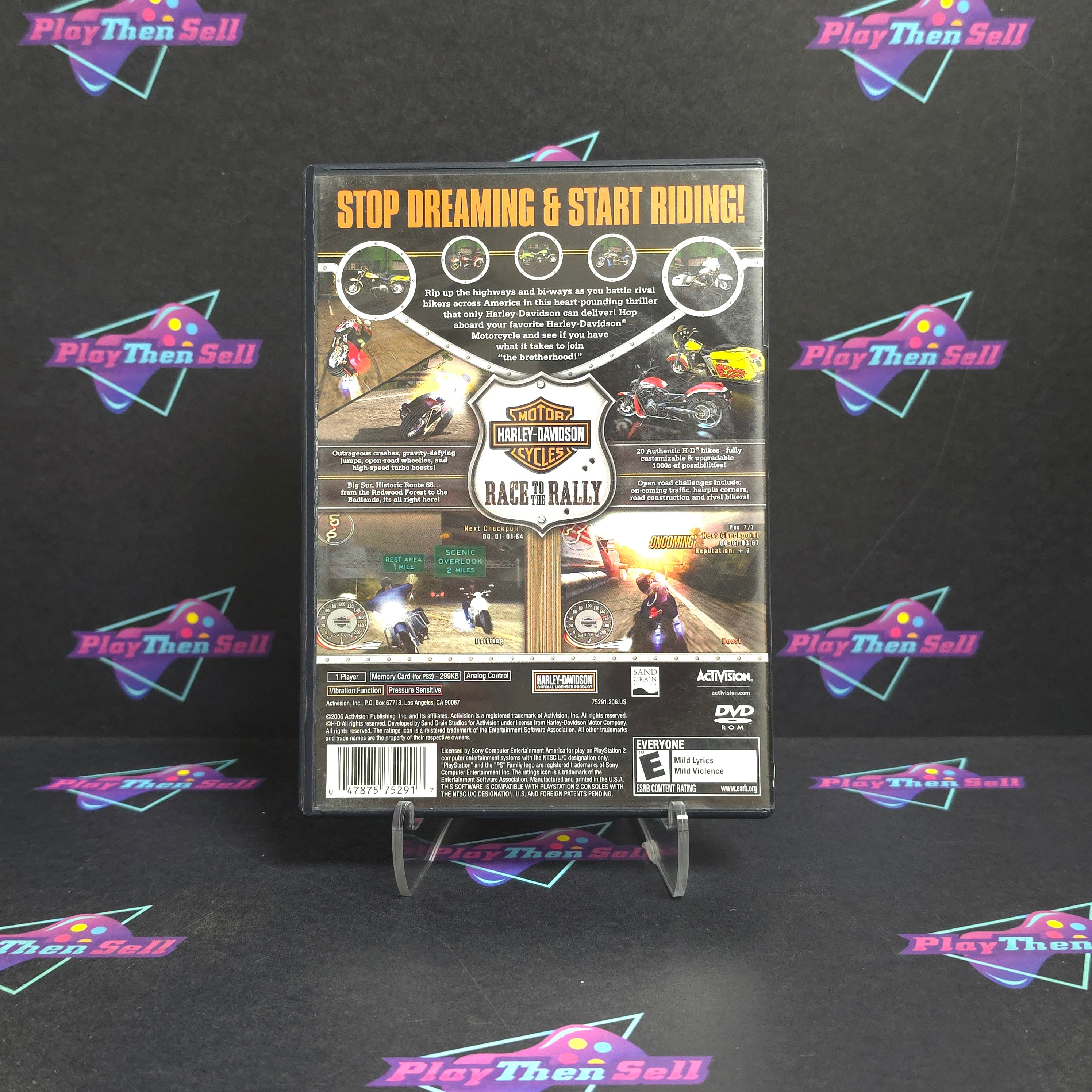 Harley-Davidson Race to the Rally PS2 PlayStation 2 - Very Good
