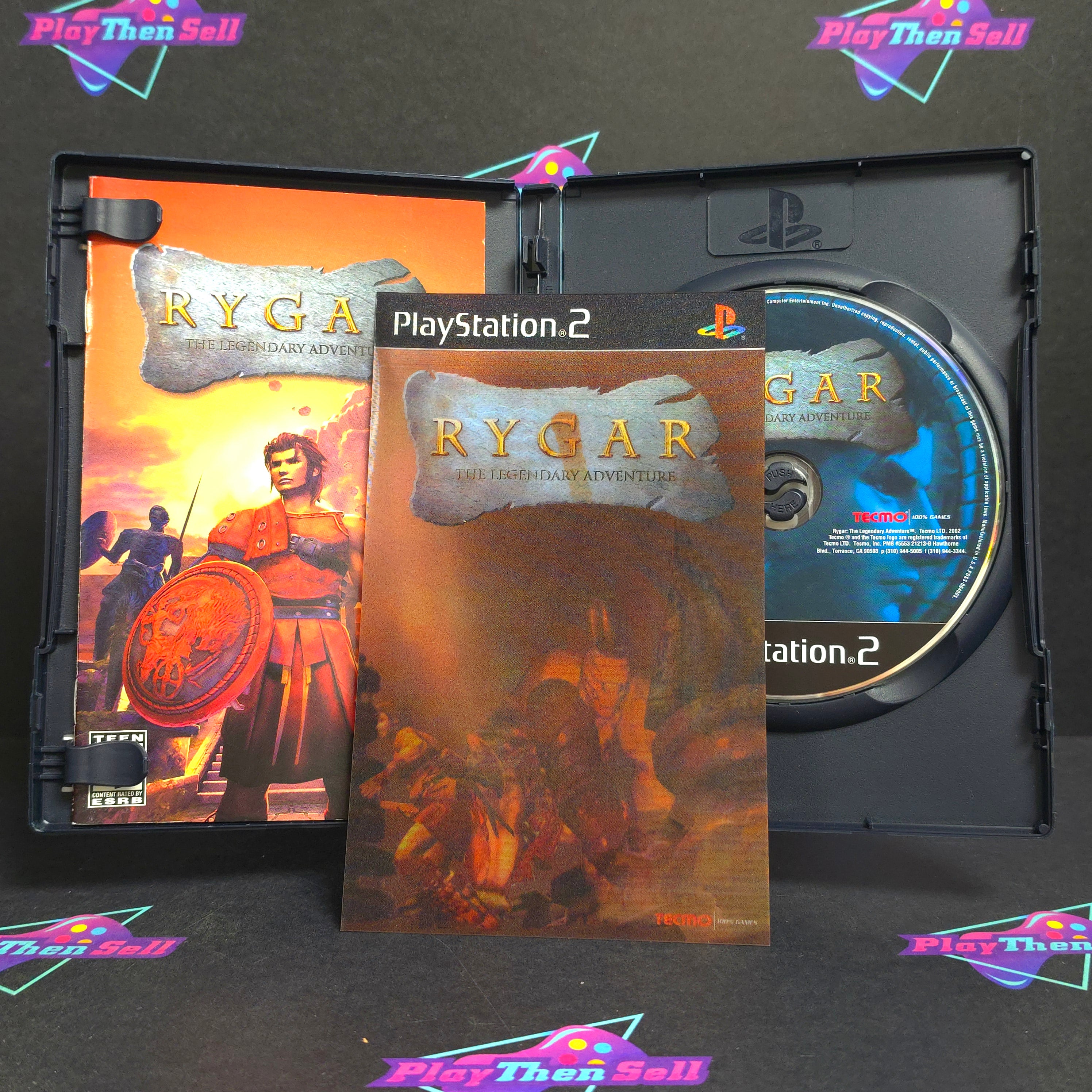 Rygar The Legendary Adventure PS2 PlayStation 2 + Lenticular Cover CIB - Excellent