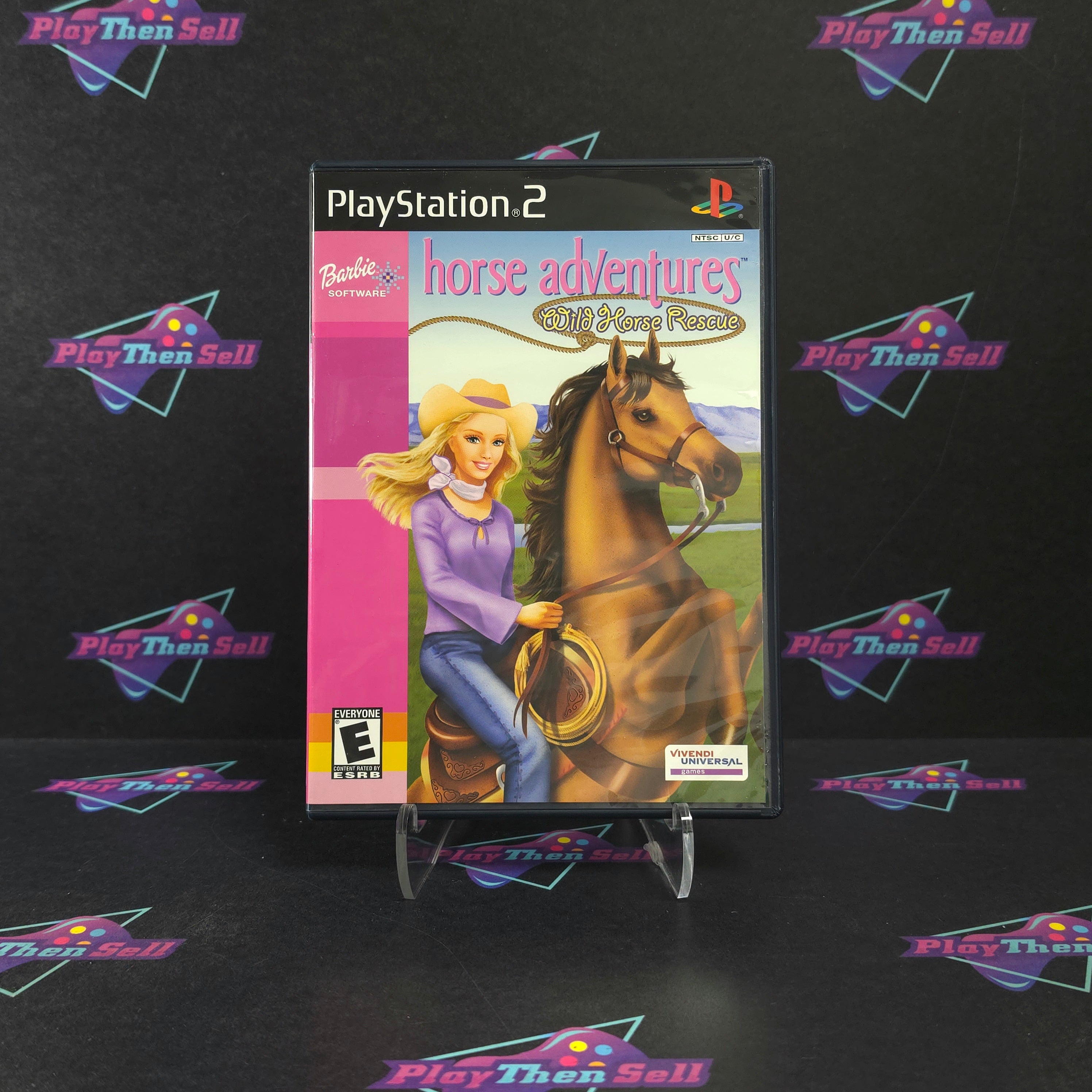 Barbie Horse Adventures Wild Horse Rescue PS2 PlayStation CIB - Excellent