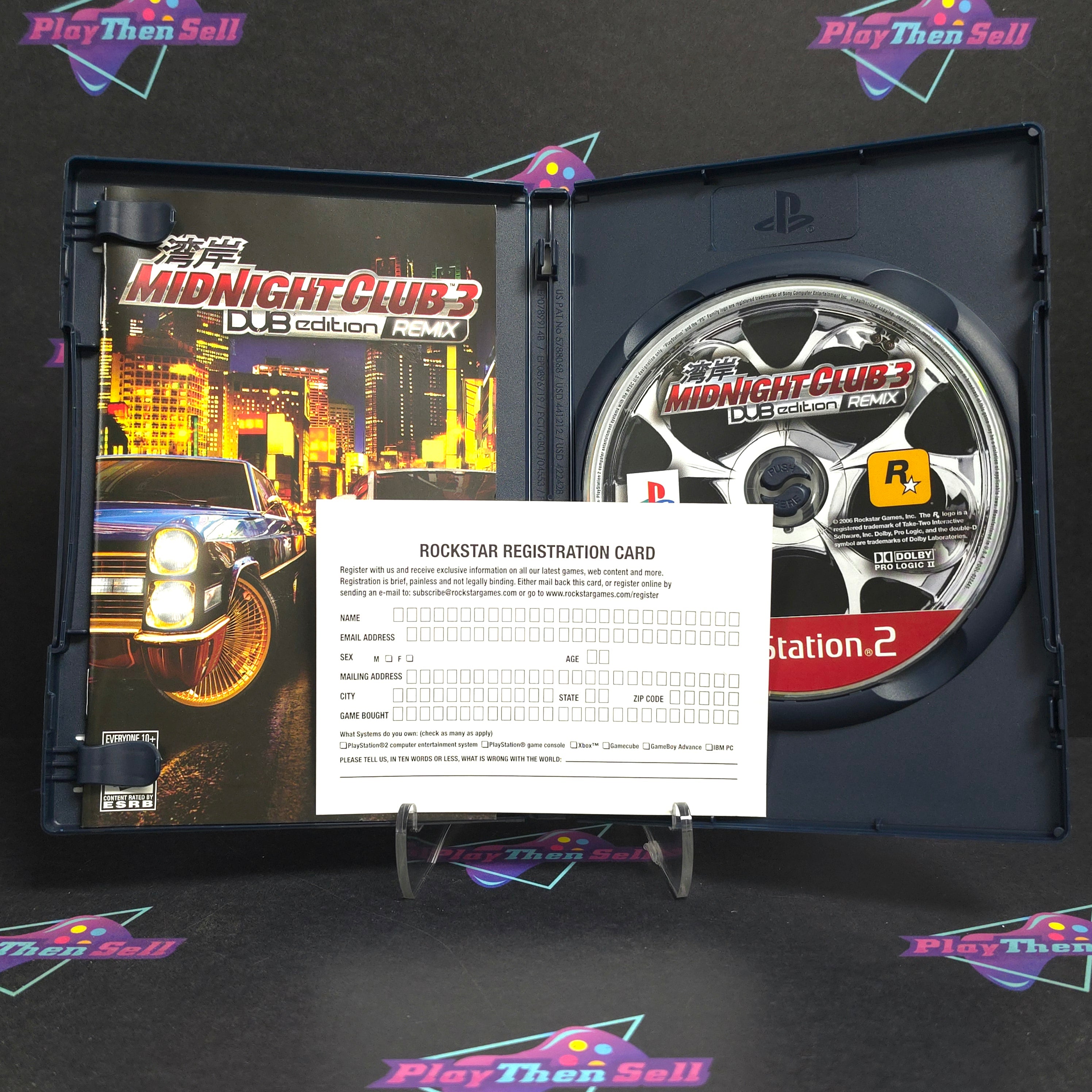 Midnight Club 3 DUB Edition Remix PS2 PlayStation 2 GH + Reg CIB - Excellent