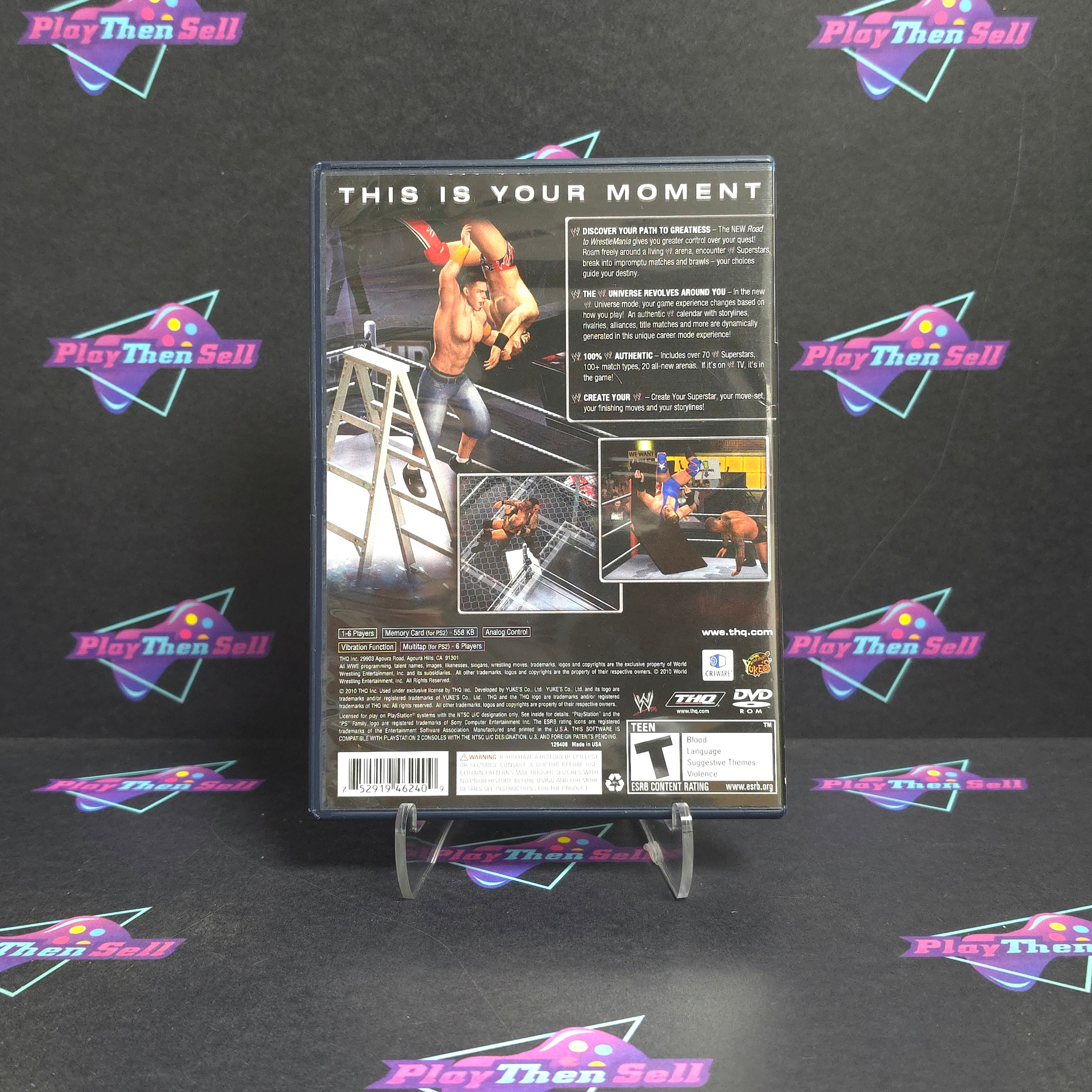 WWE SmackDown vs Raw 2011 PS2 PlayStation 2 Complete - Excellent