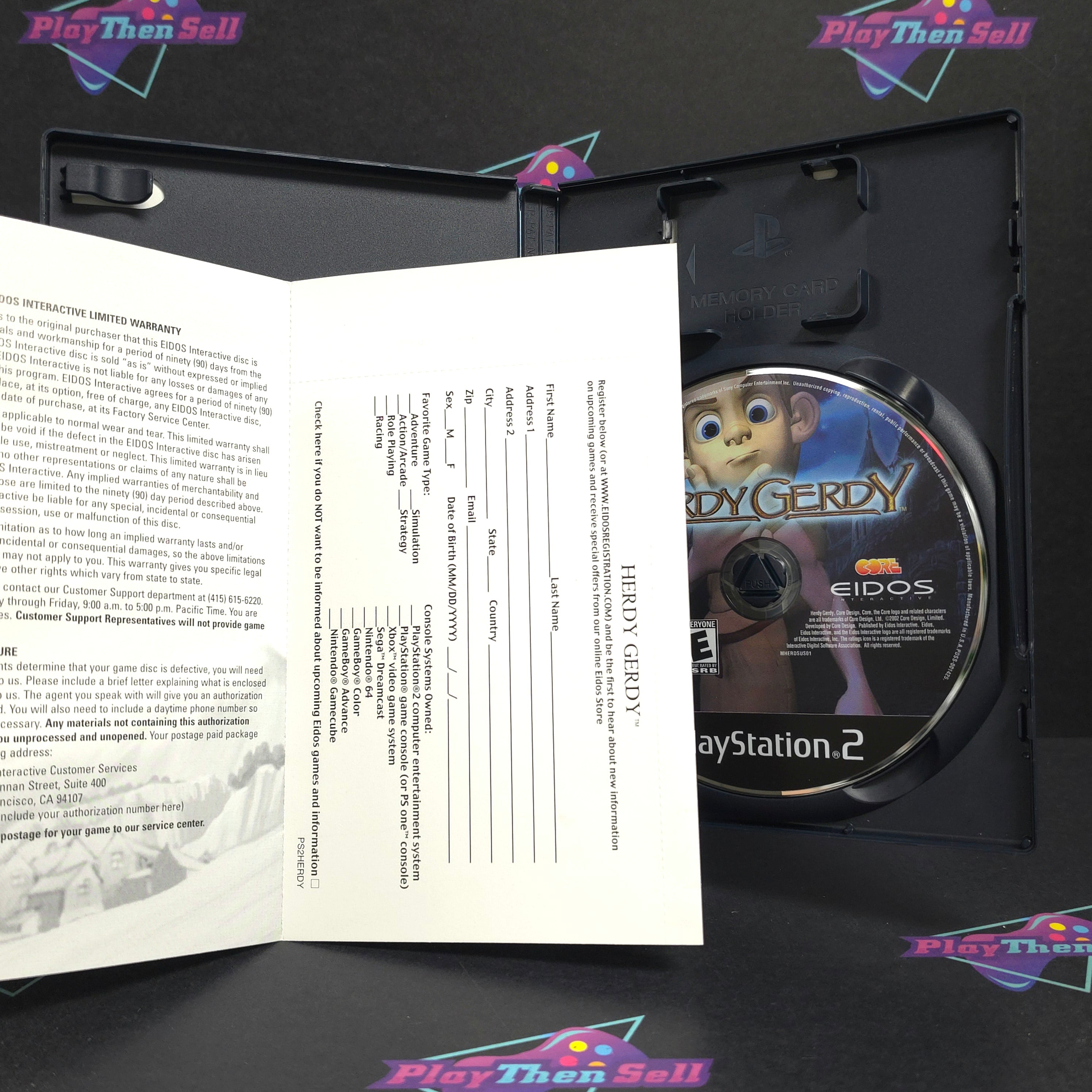 Herdy Gerdy PS2 PlayStation 2 + Reg Card Complete - Very Good
