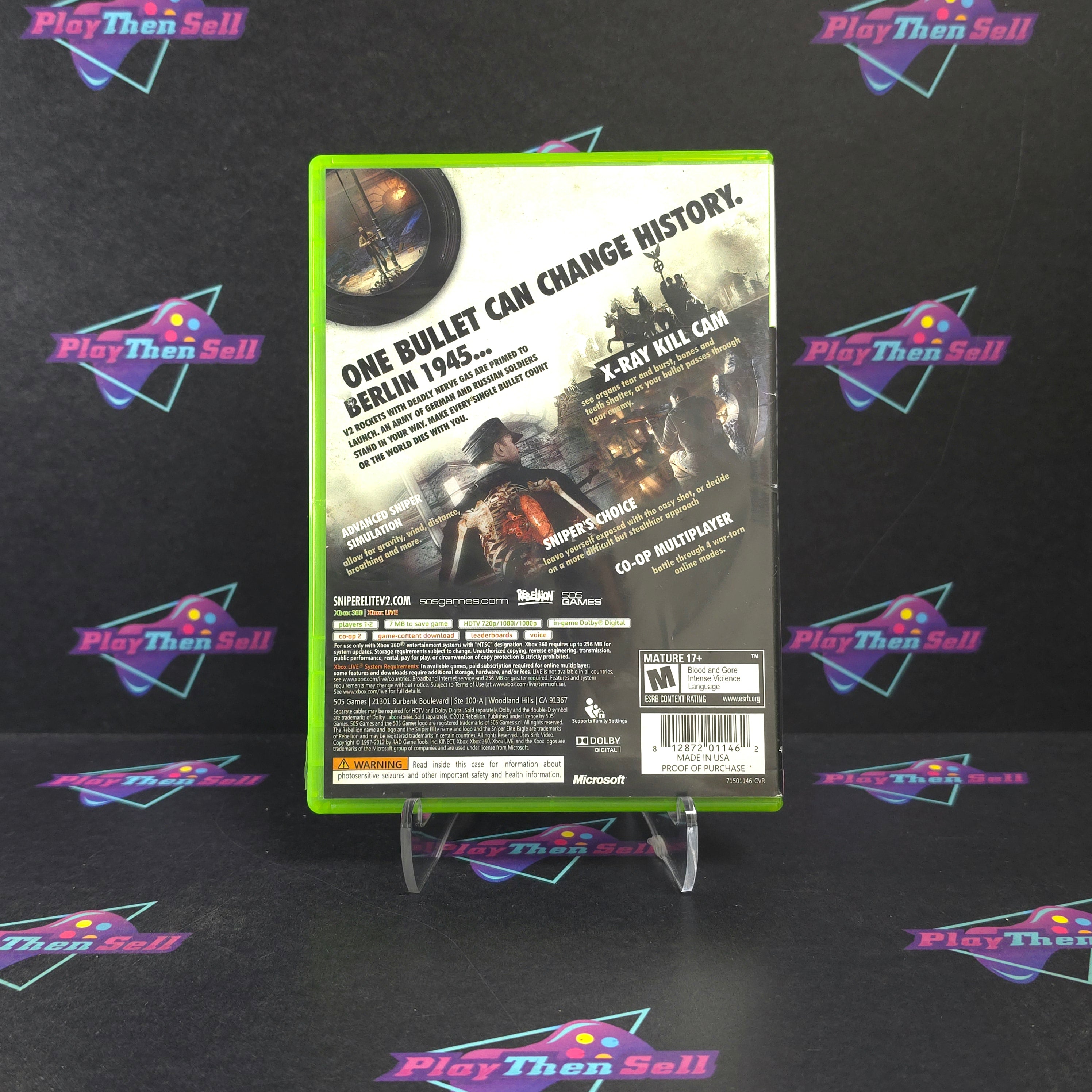 Sniper Elite V2 Xbox 360 Complete - Very Good