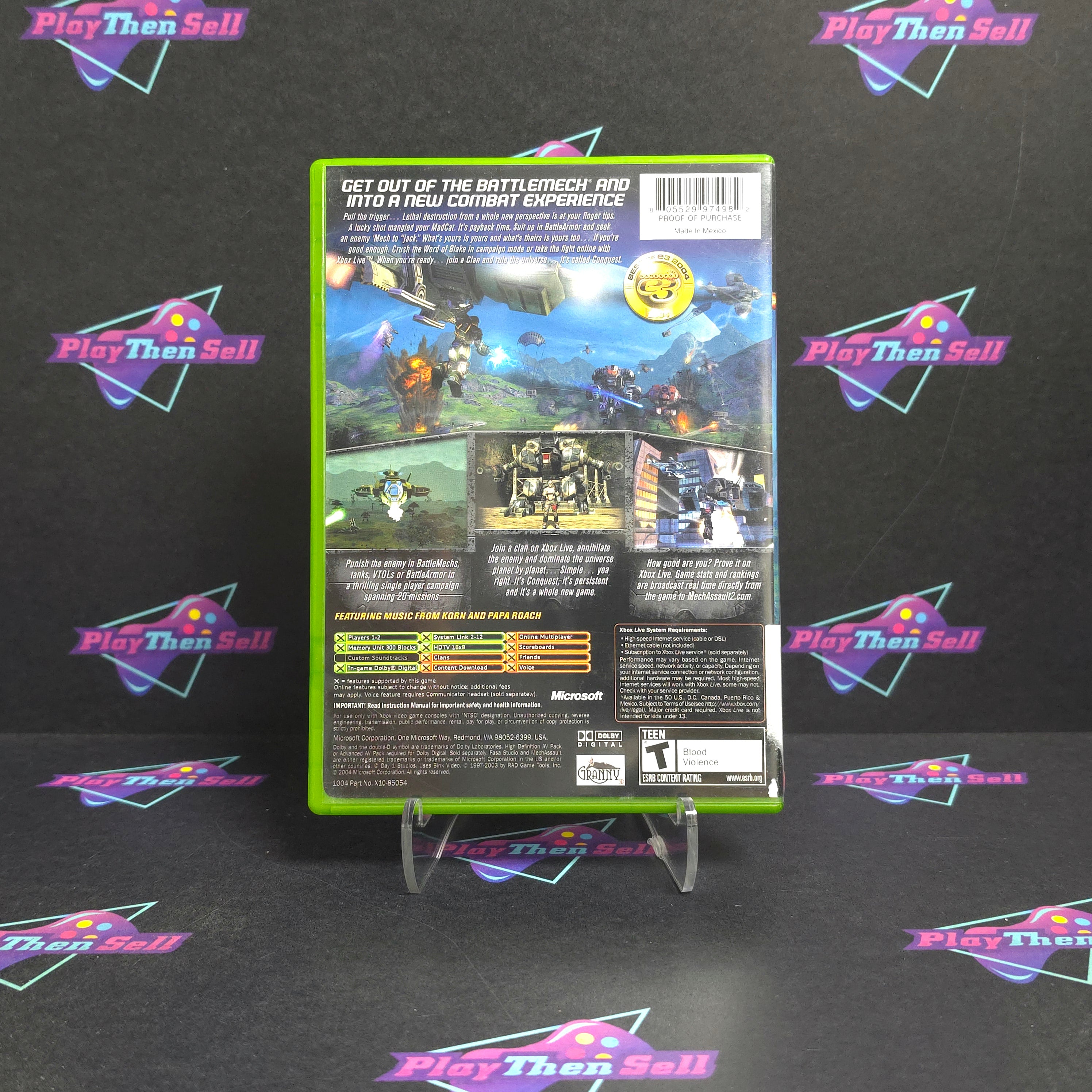 MechAssault 2 Lone Wolf Xbox Complete - Very Good