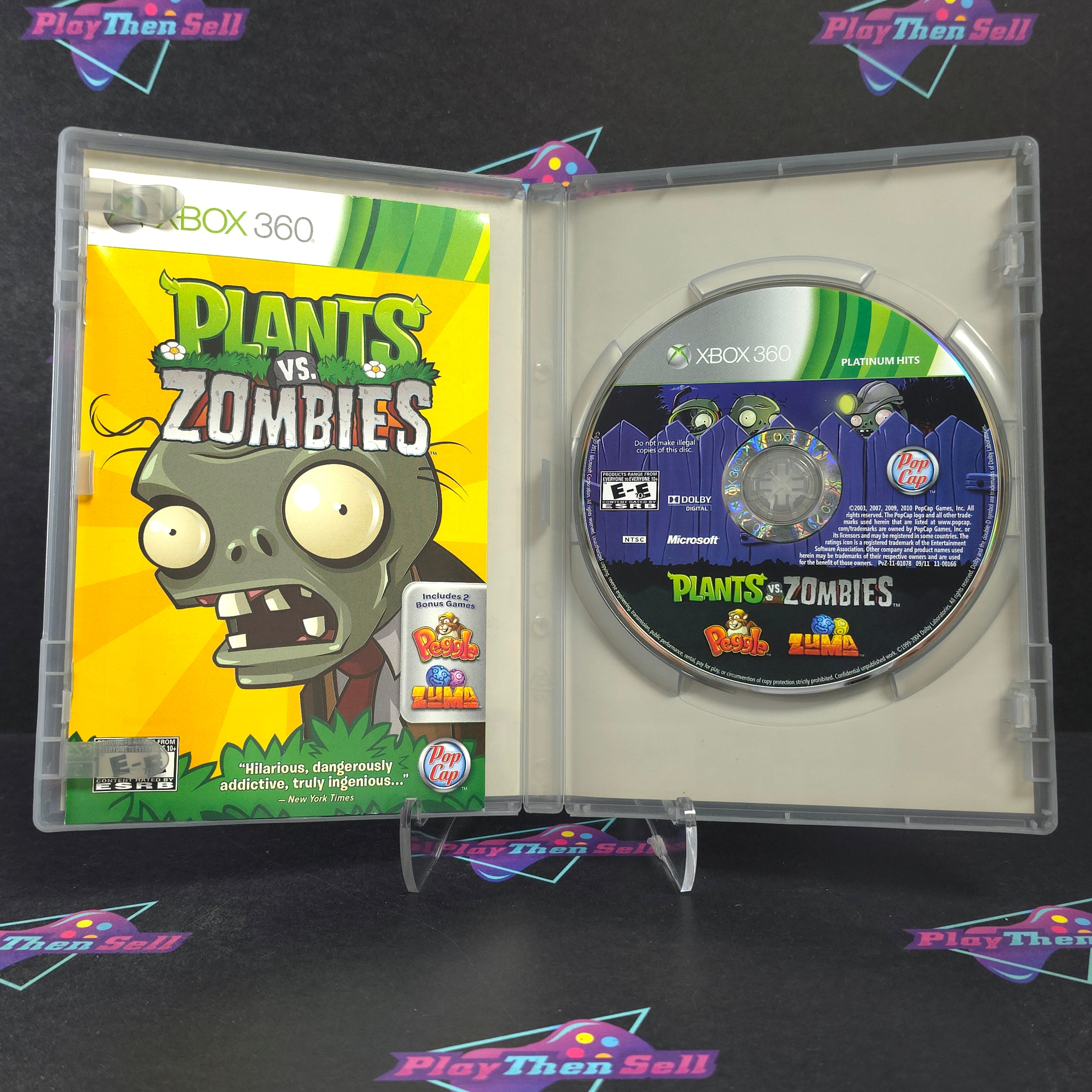Plants vs. Zombies Xbox 360 PH Complete - Very Good