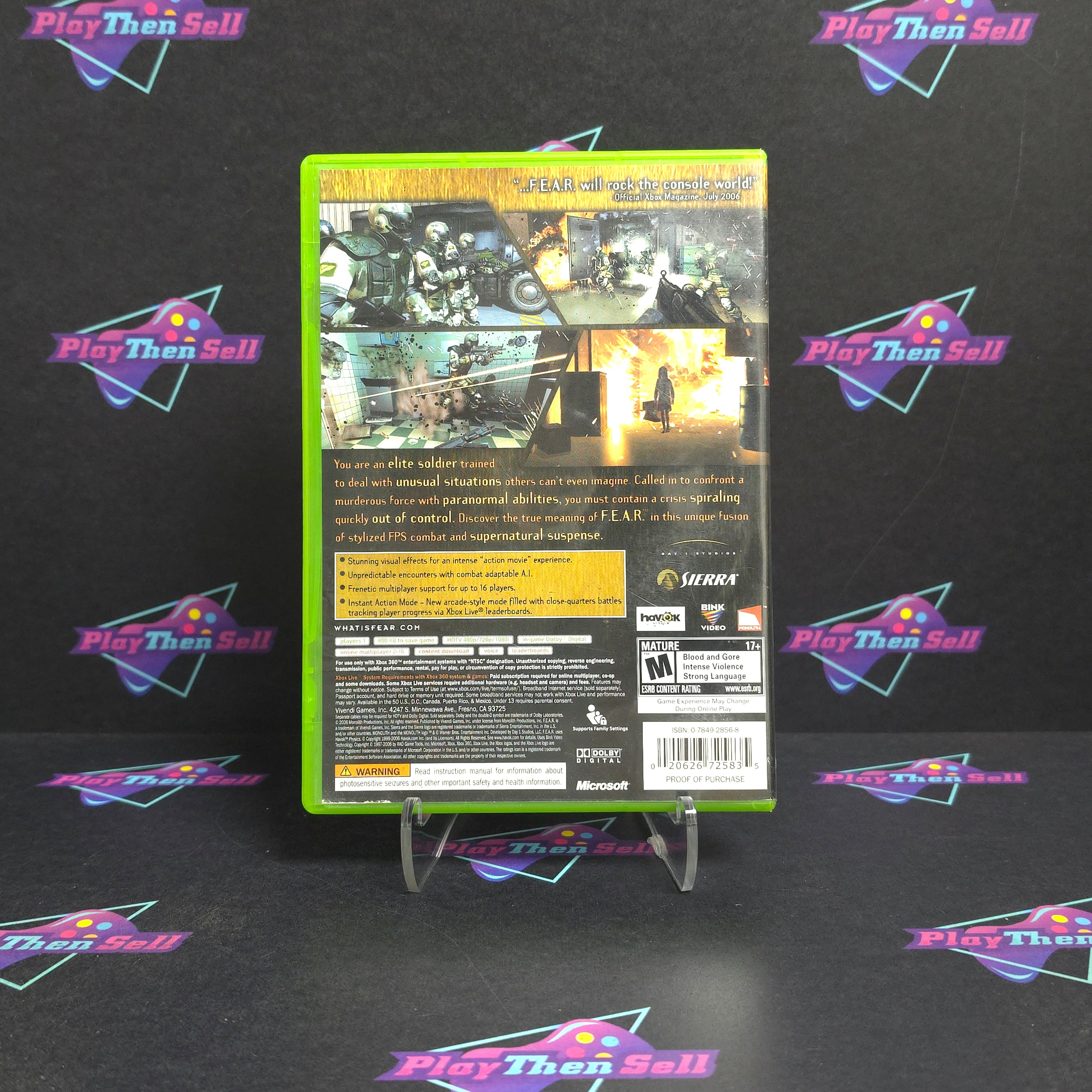 F.E.A.R. First Encounter Assault Recon Xbox 360 - Very Good