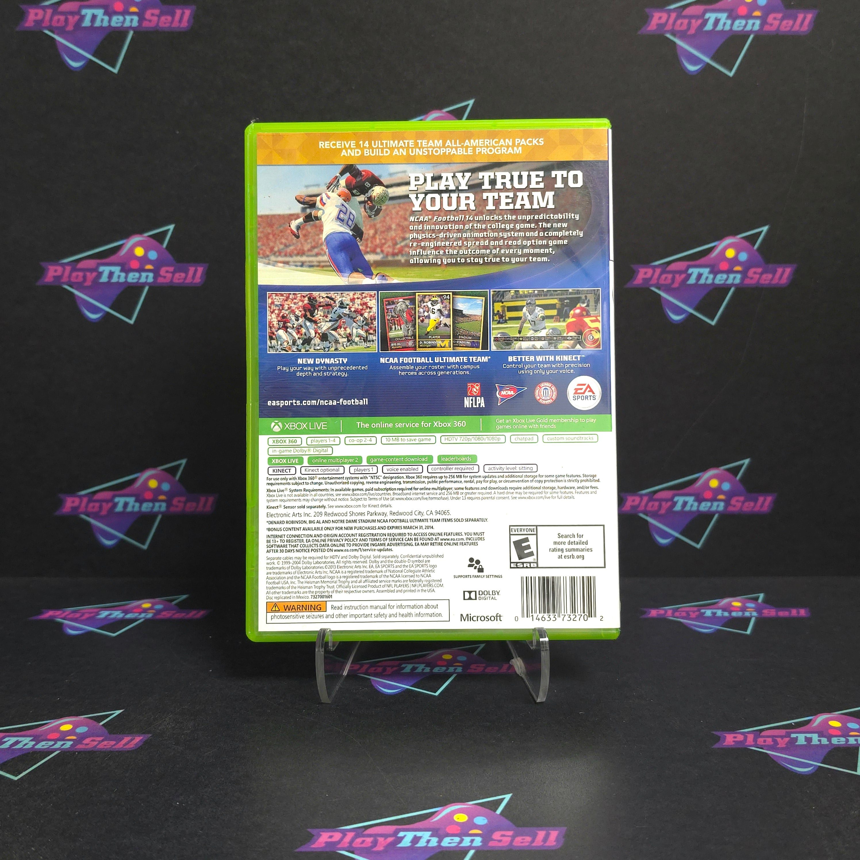 NCAA Football 14 Xbox Walmart Edition Complete - Excellent
