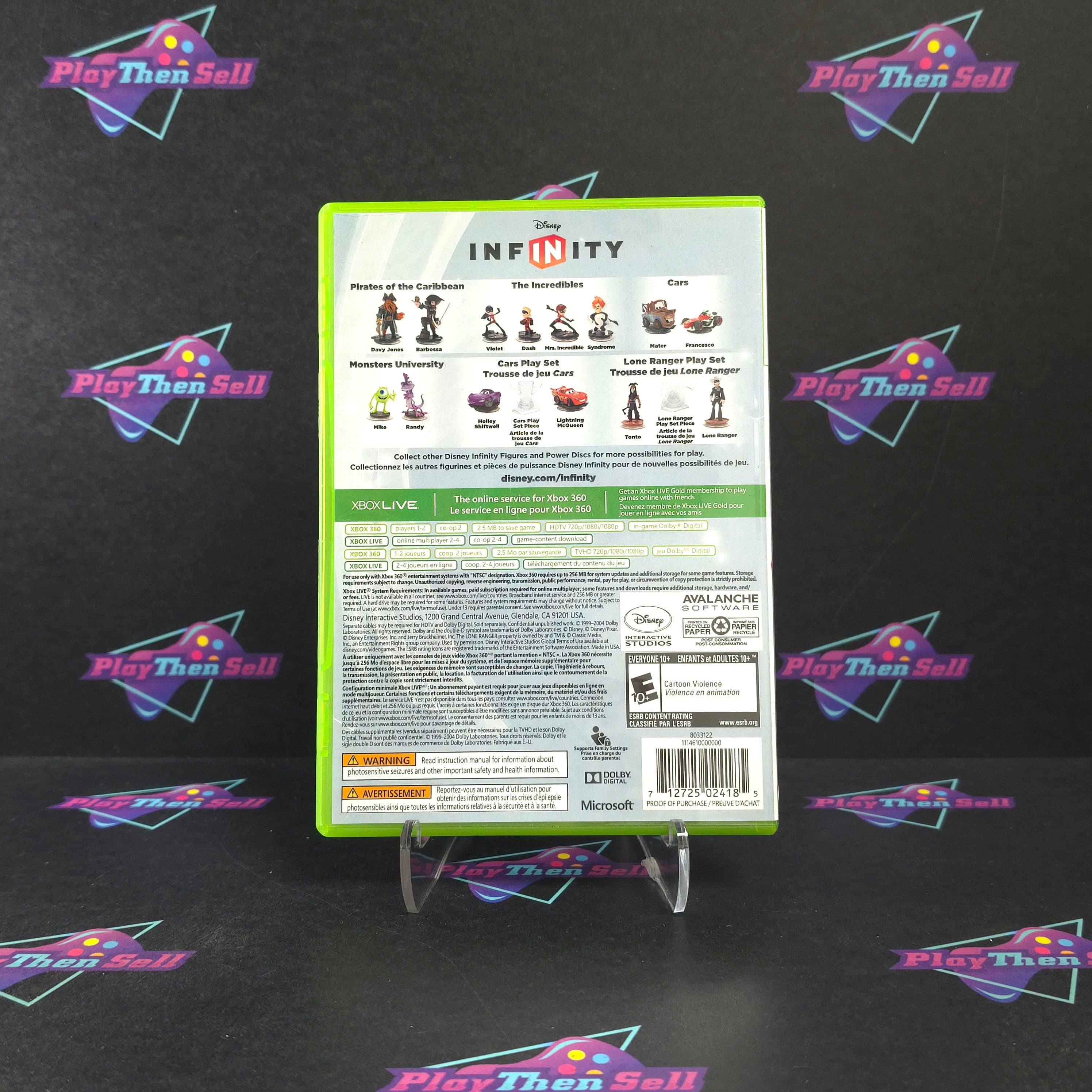 Disney Infinity Xbox 360 + Cards Complete - Excellent