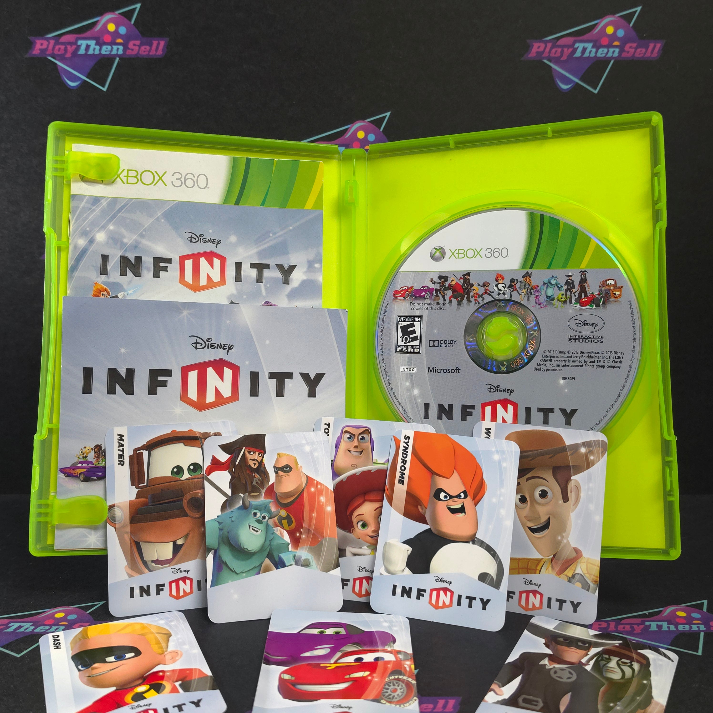 Disney Infinity Xbox 360 + Cards Complete - Excellent