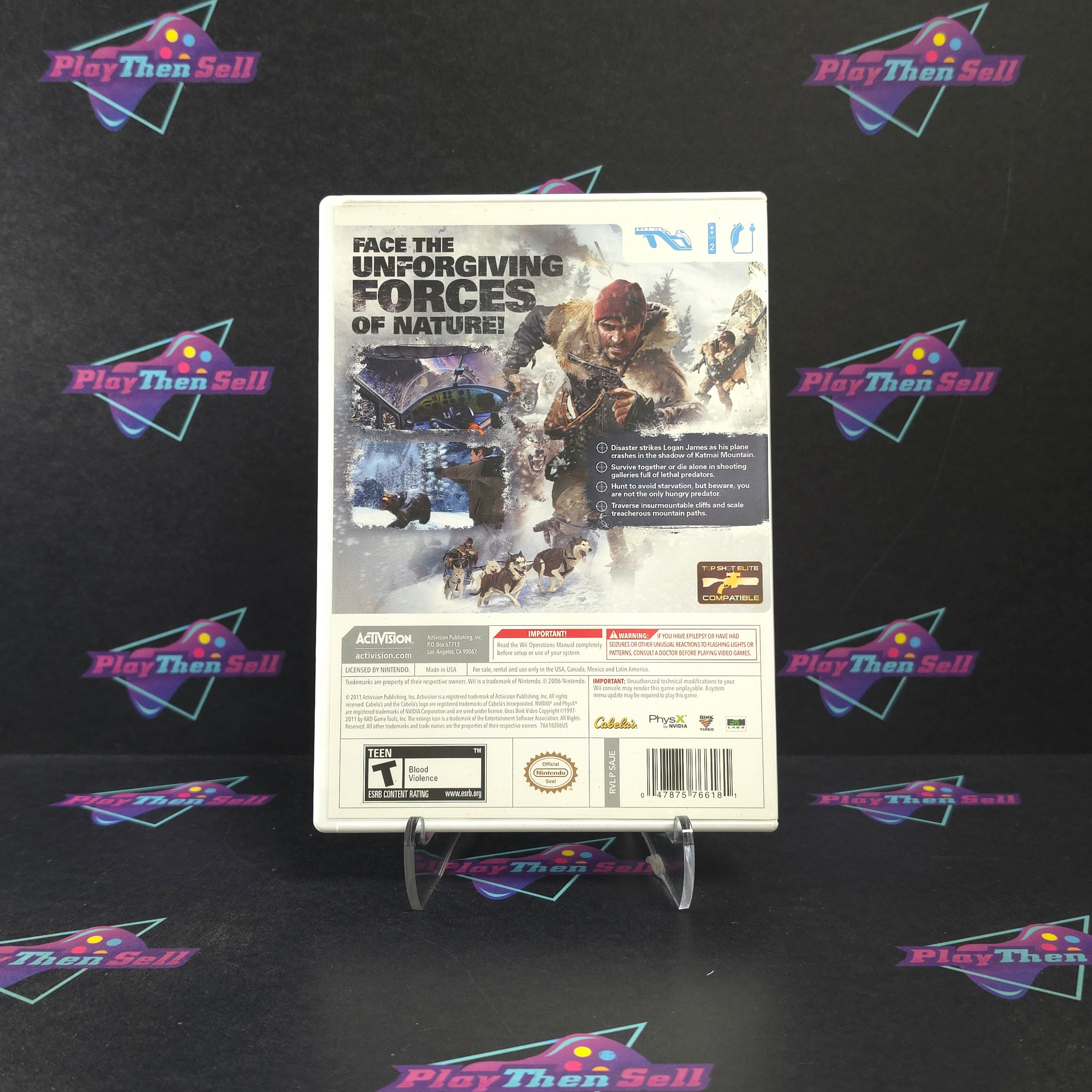 Cabela's Survival Shadows of Katmai Nintendo Wii - Very Good