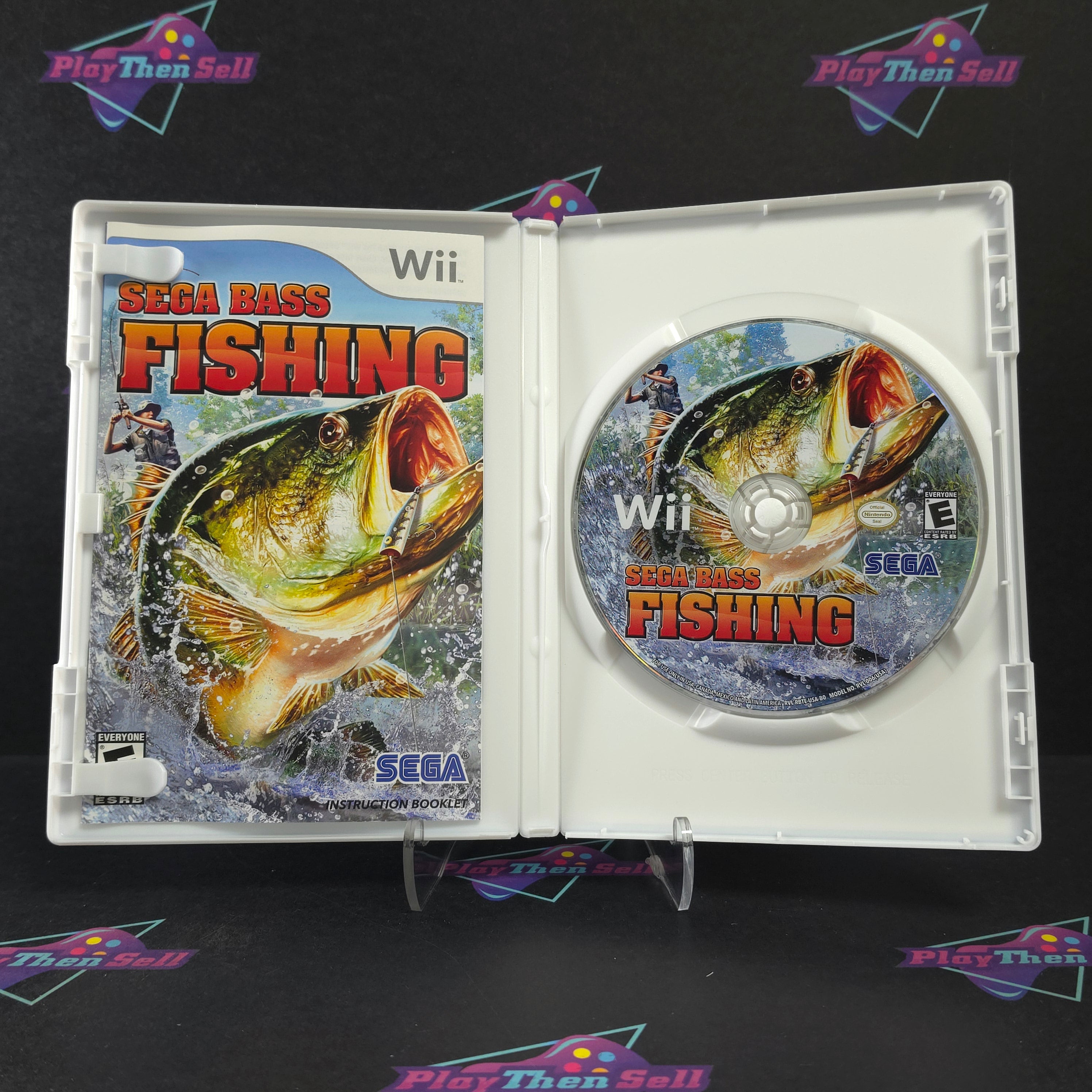 Sega Bass Fishing Nintendo Wii Complete - Excellent