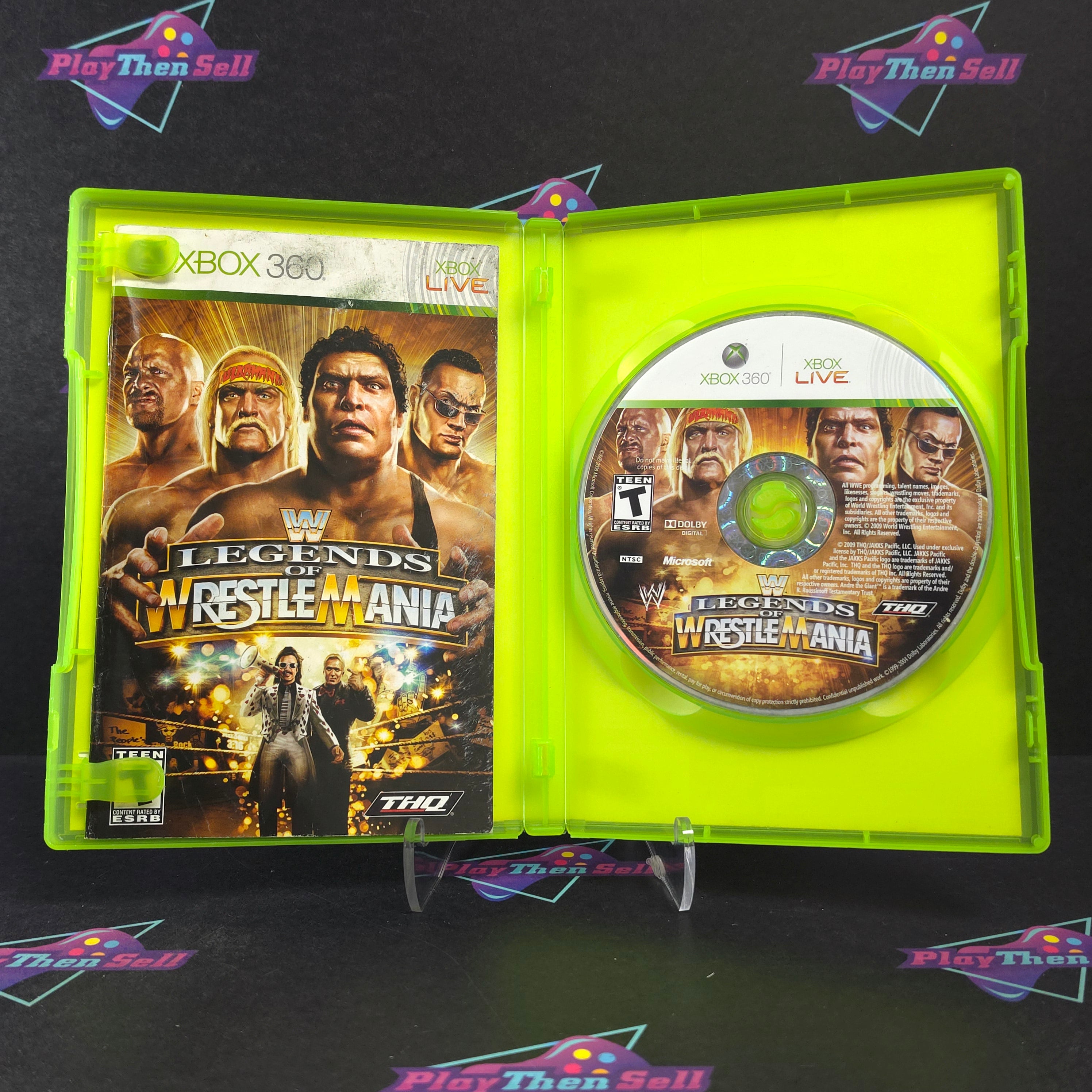 WWE Legends of WrestleMania Xbox 360 Complete - Very Good
