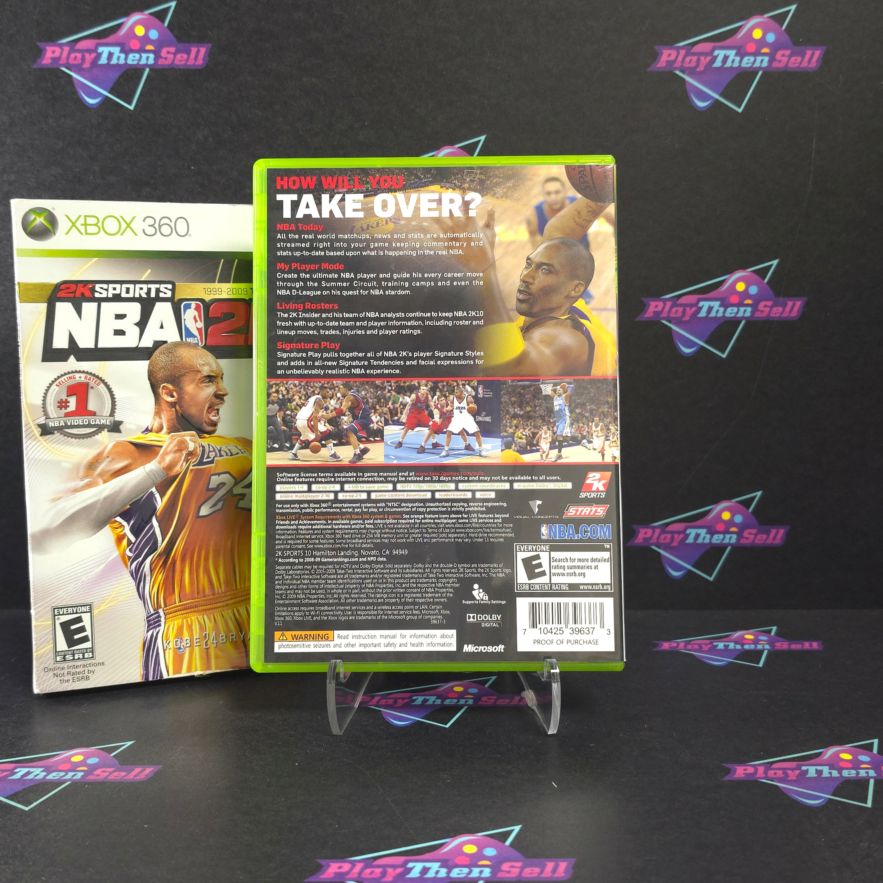 NBA 2K10 Xbox 360 + Sleeve Complete - Excellent