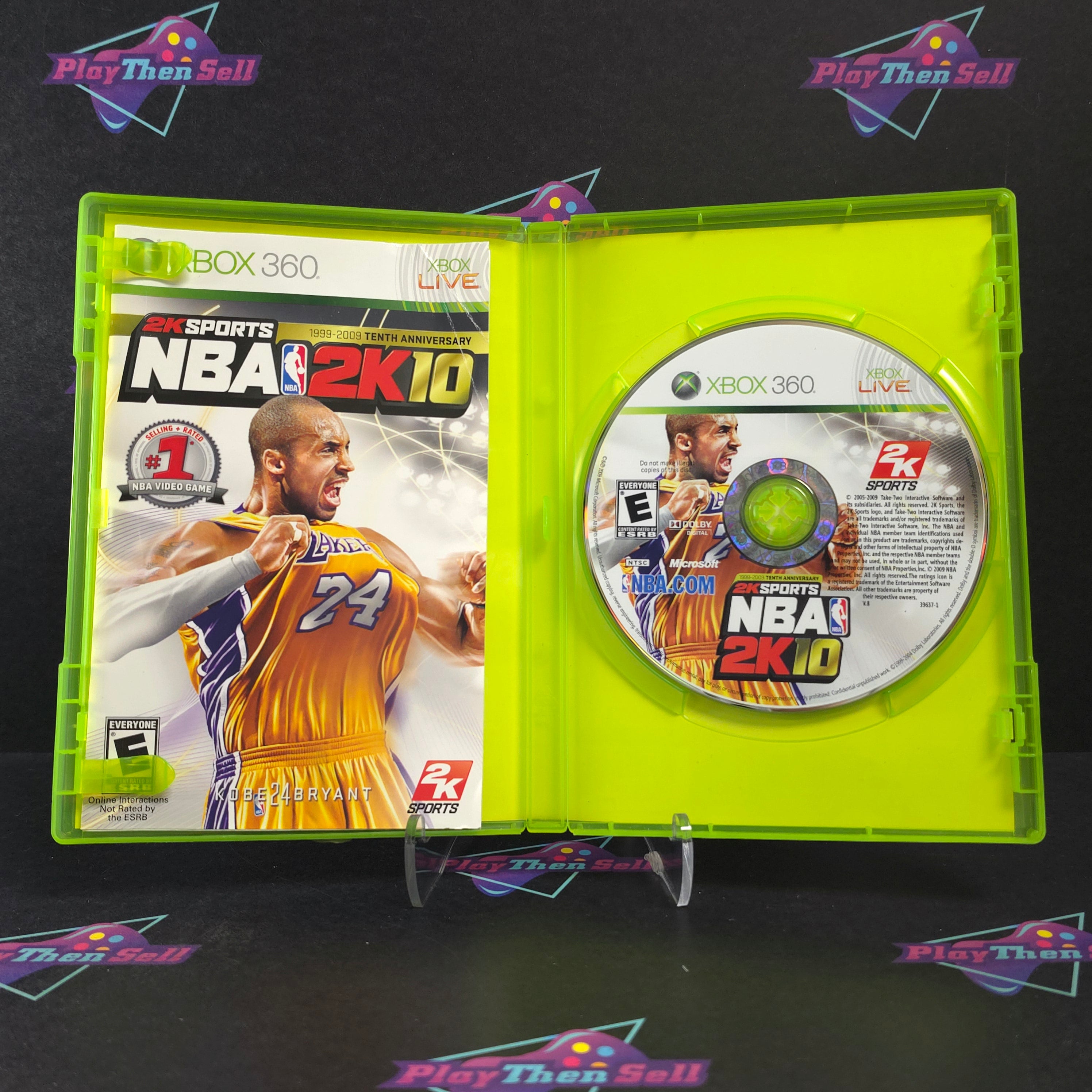 NBA 2K10 Xbox 360 + Sleeve Complete - Excellent