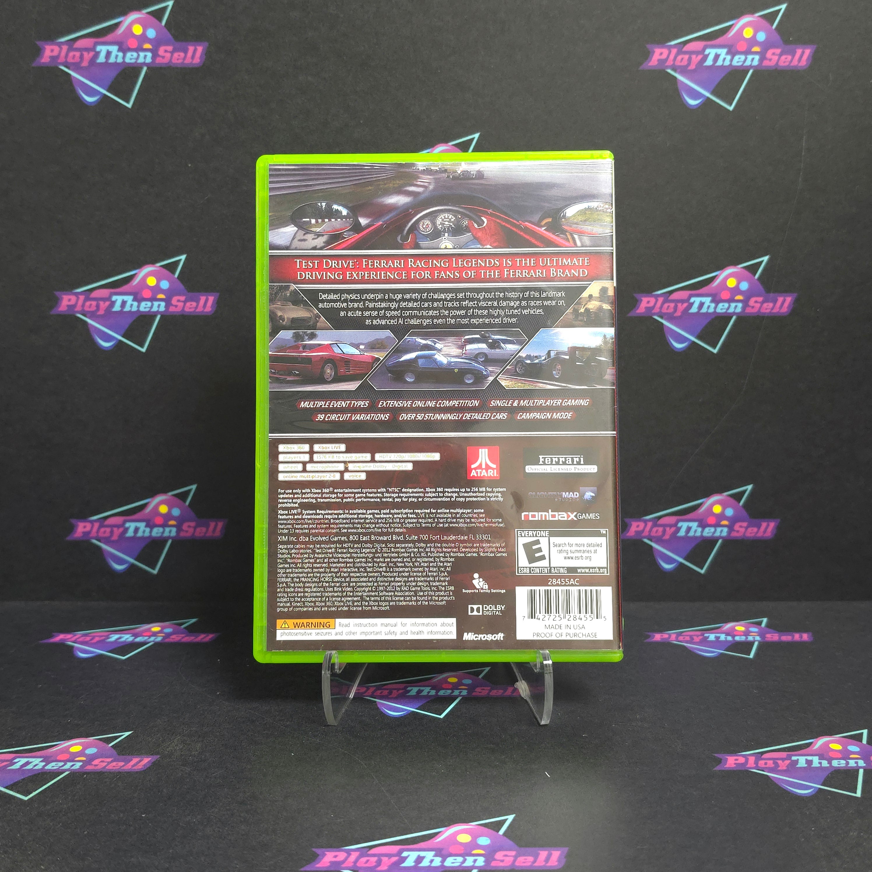 Test Drive Ferrari Racing Legends Xbox 360 - Very Good