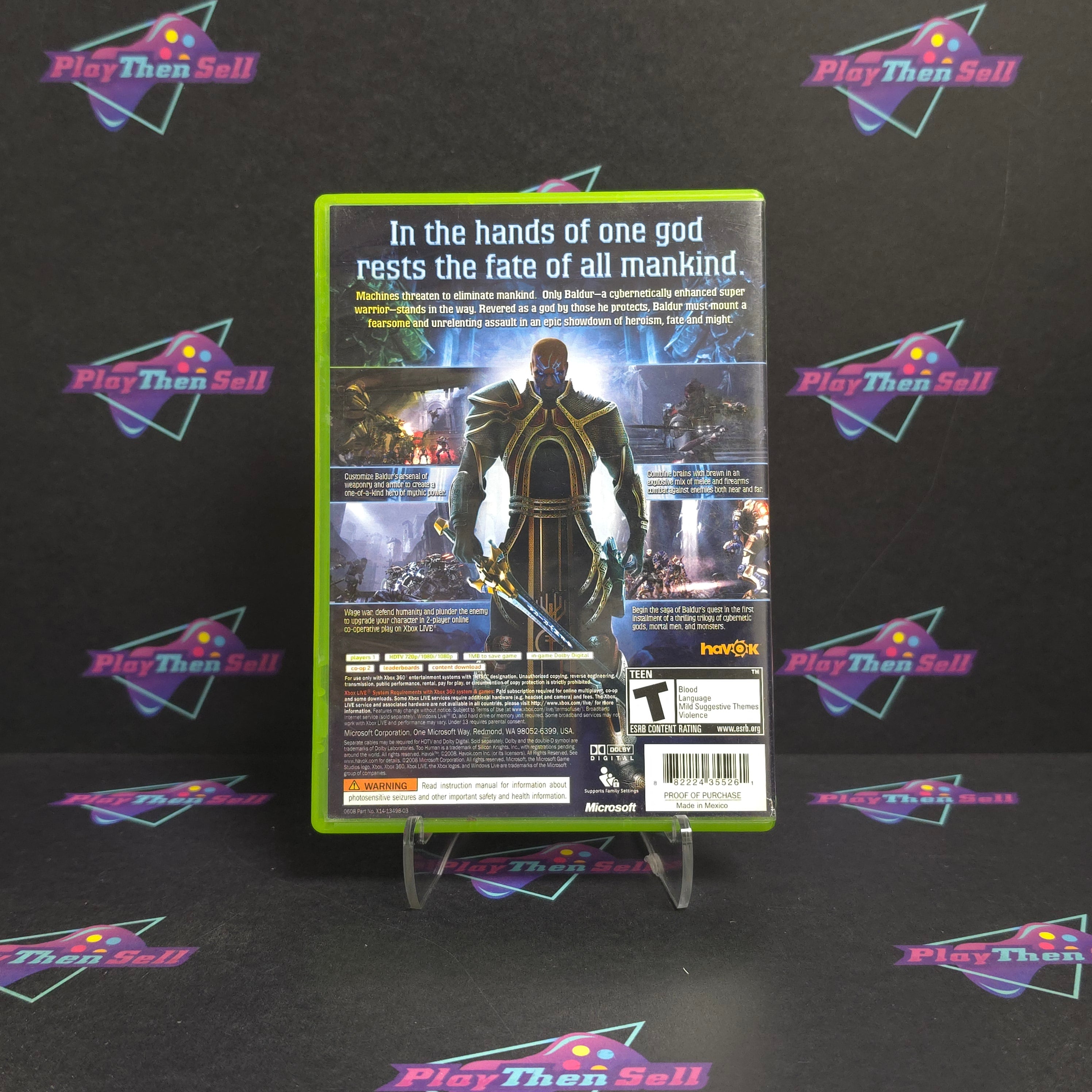 Too Human Xbox 360 - Very Good