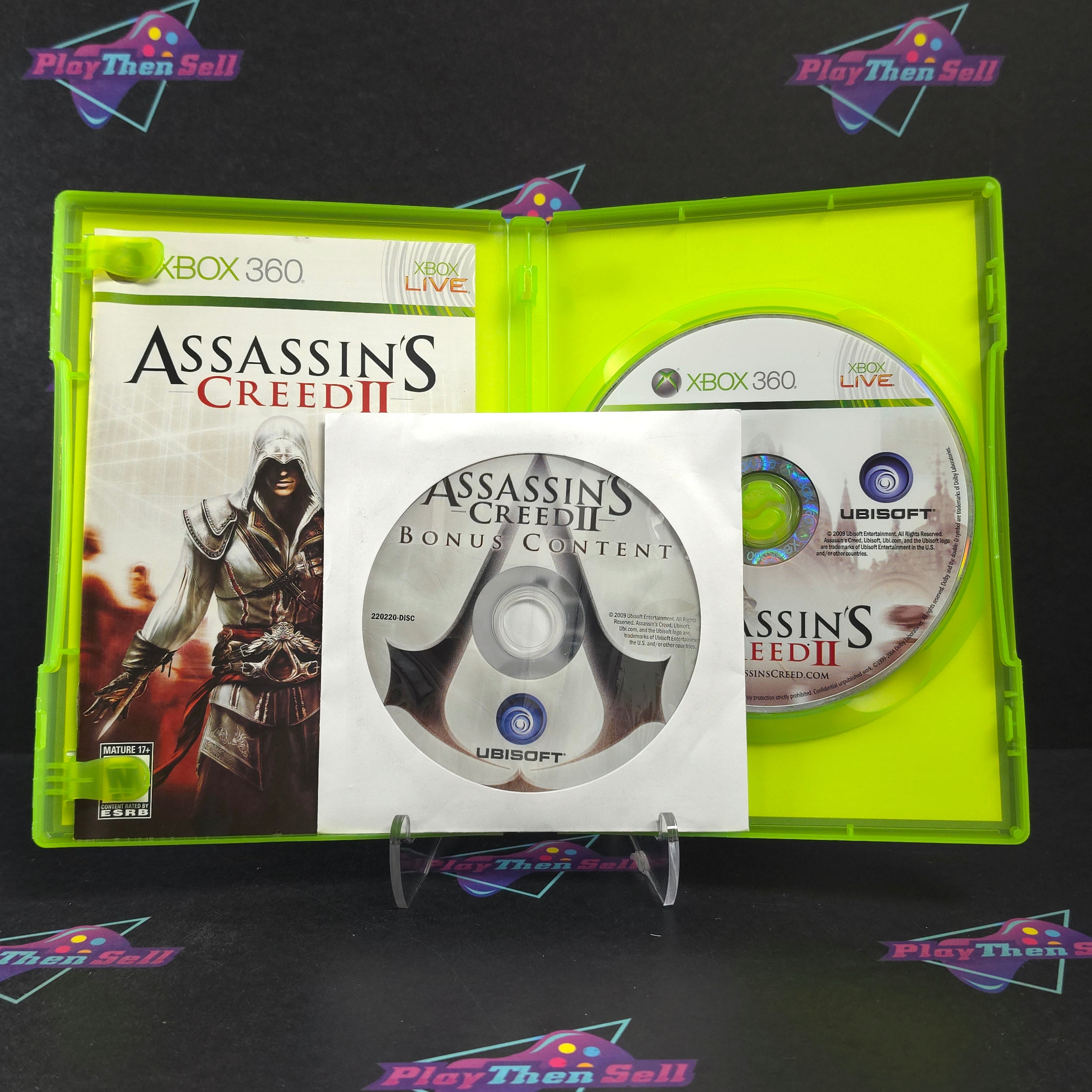 Assassin's Creed II (2) Xbox 360 + Bonus Disc Complete - Excellent