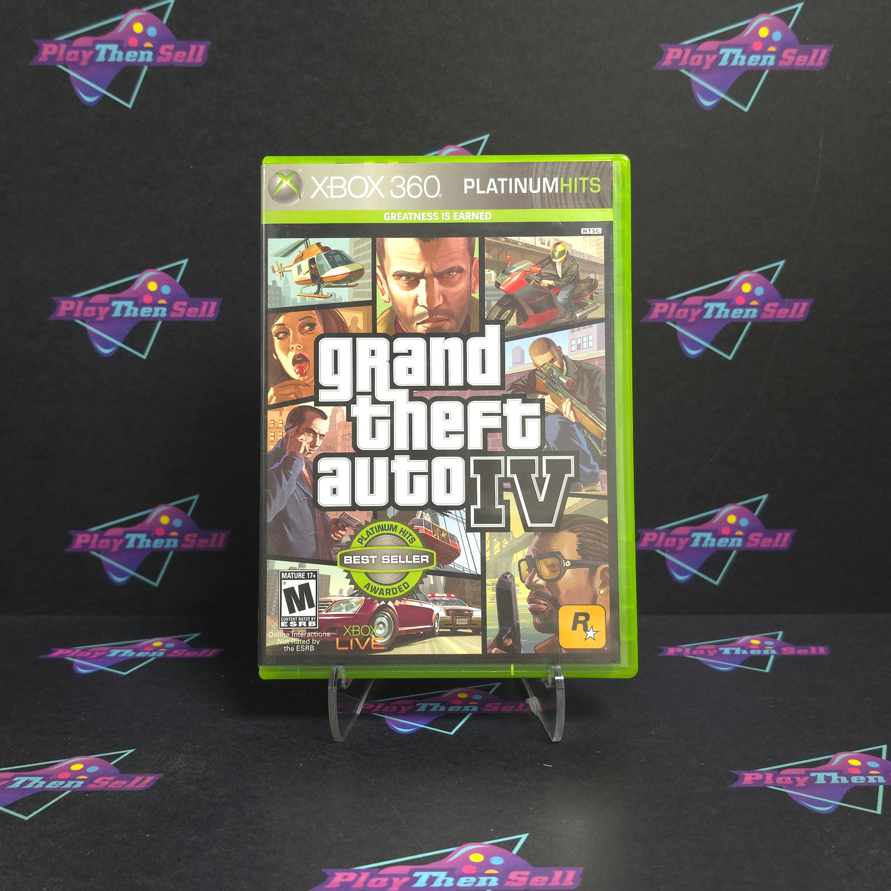 Grand Theft Auto IV (4) Xbox 360 PH + Map Complete - Very Good