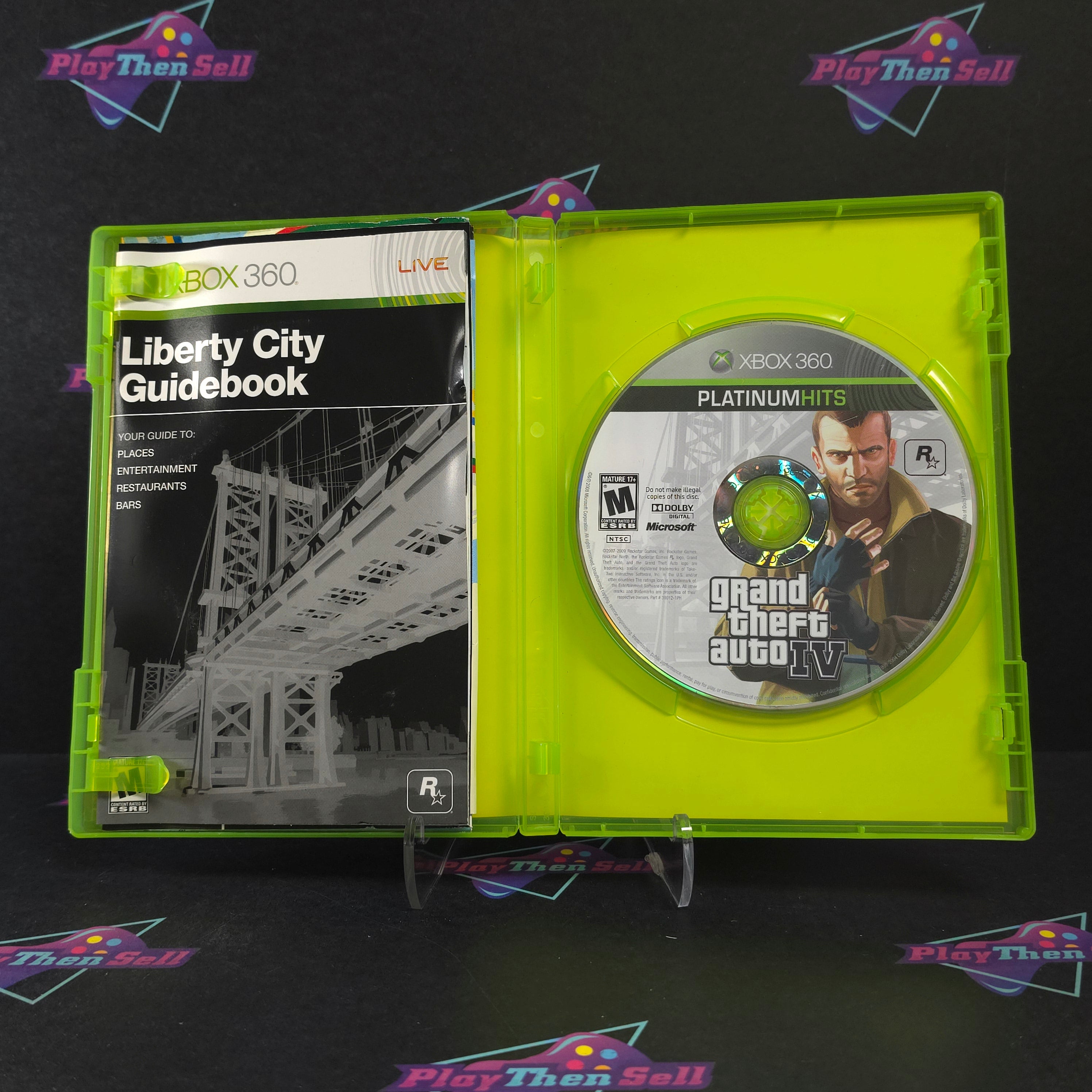 Grand Theft Auto IV (4) Xbox 360 PH + Map Complete - Very Good