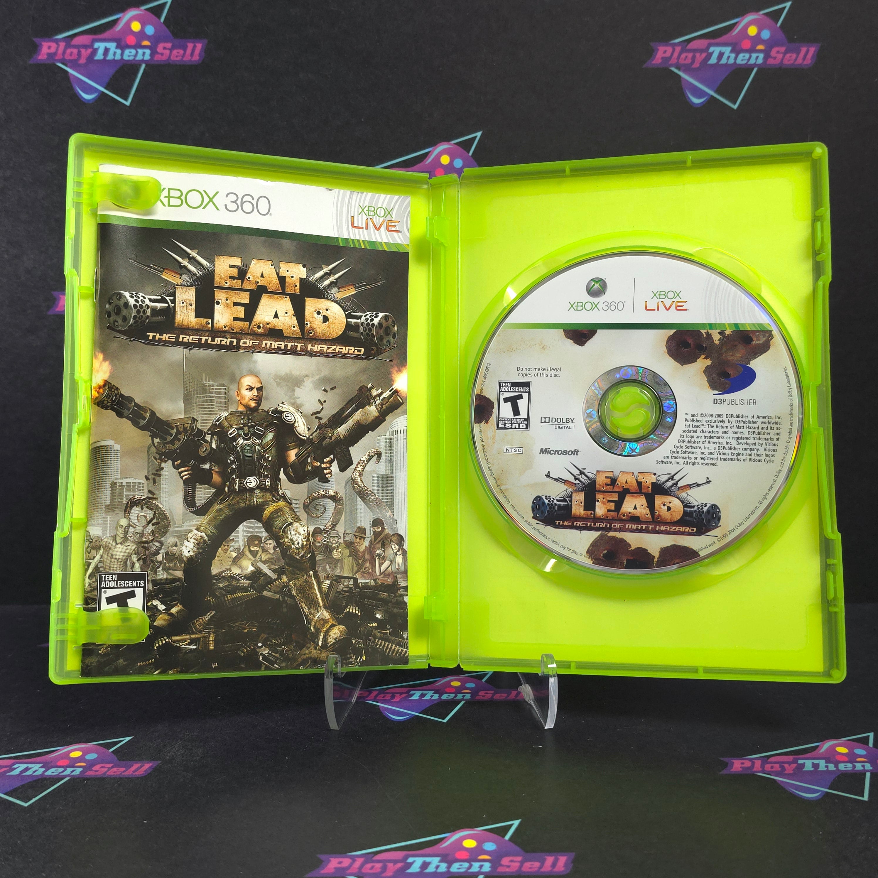 Eat Lead The Return of Matt Hazard Xbox 360 Rental Art Complete - Very Good