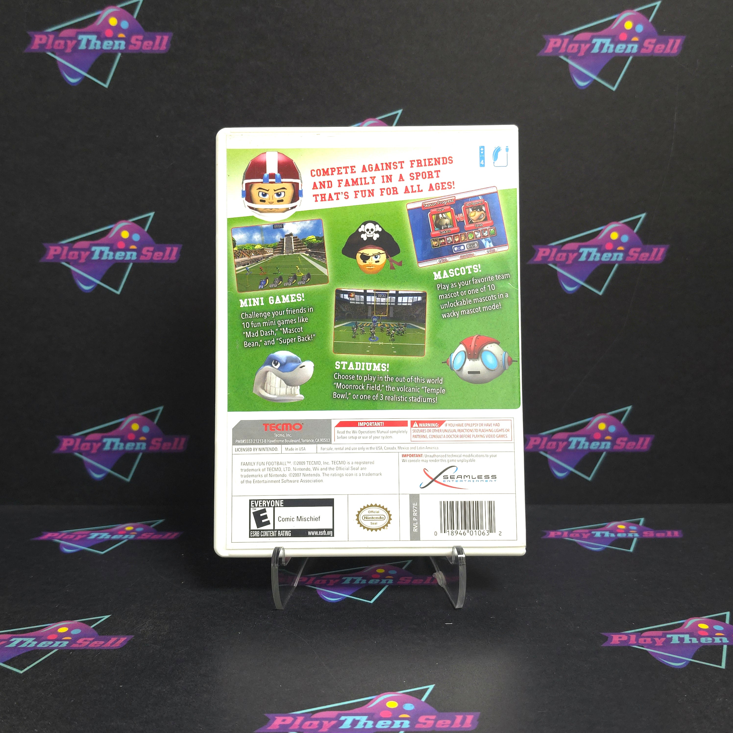 Family Fun Football Nintendo Wii - Very Good