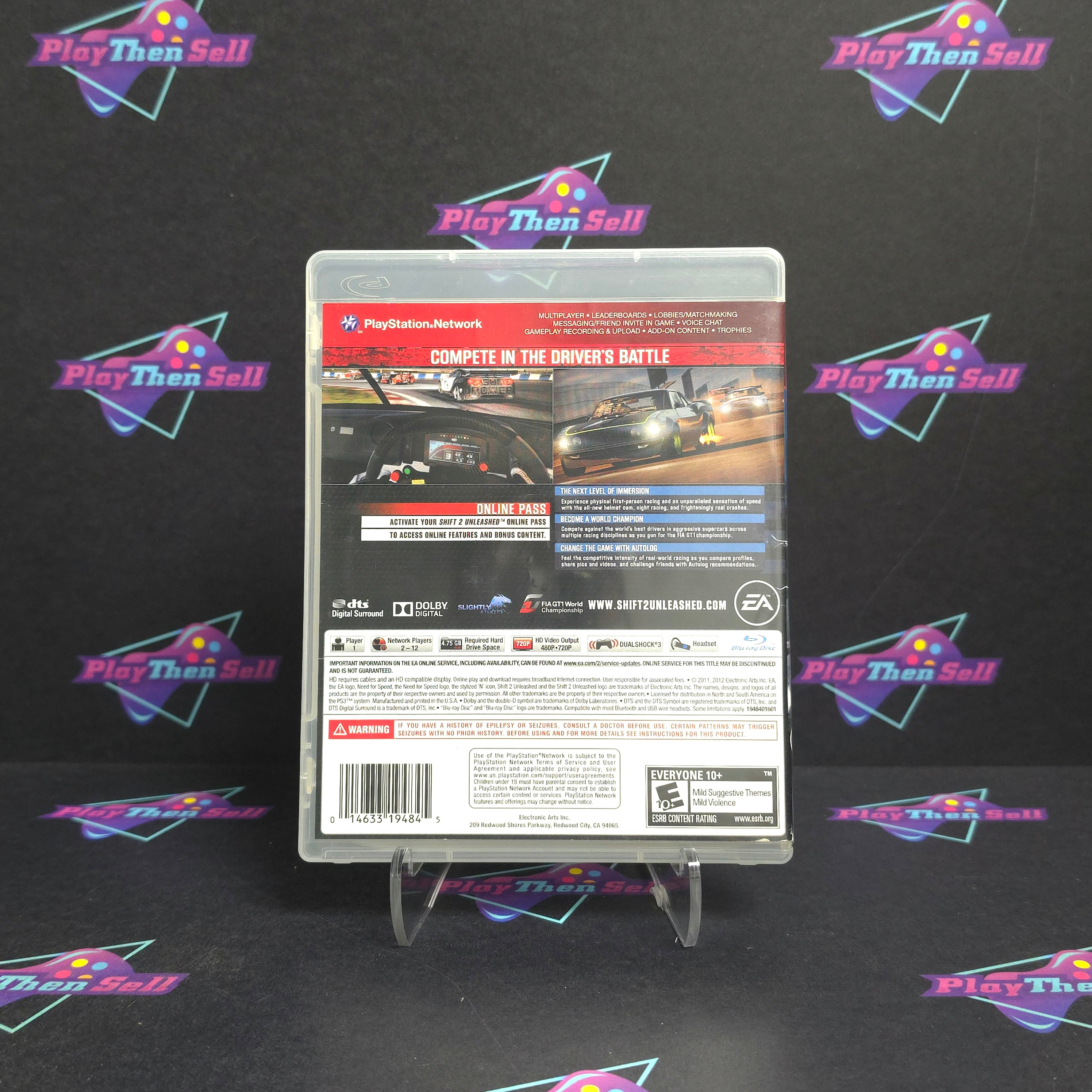 Need for Speed Shift 2 Unleashed PS3 PlayStation 3 GH - Very Good