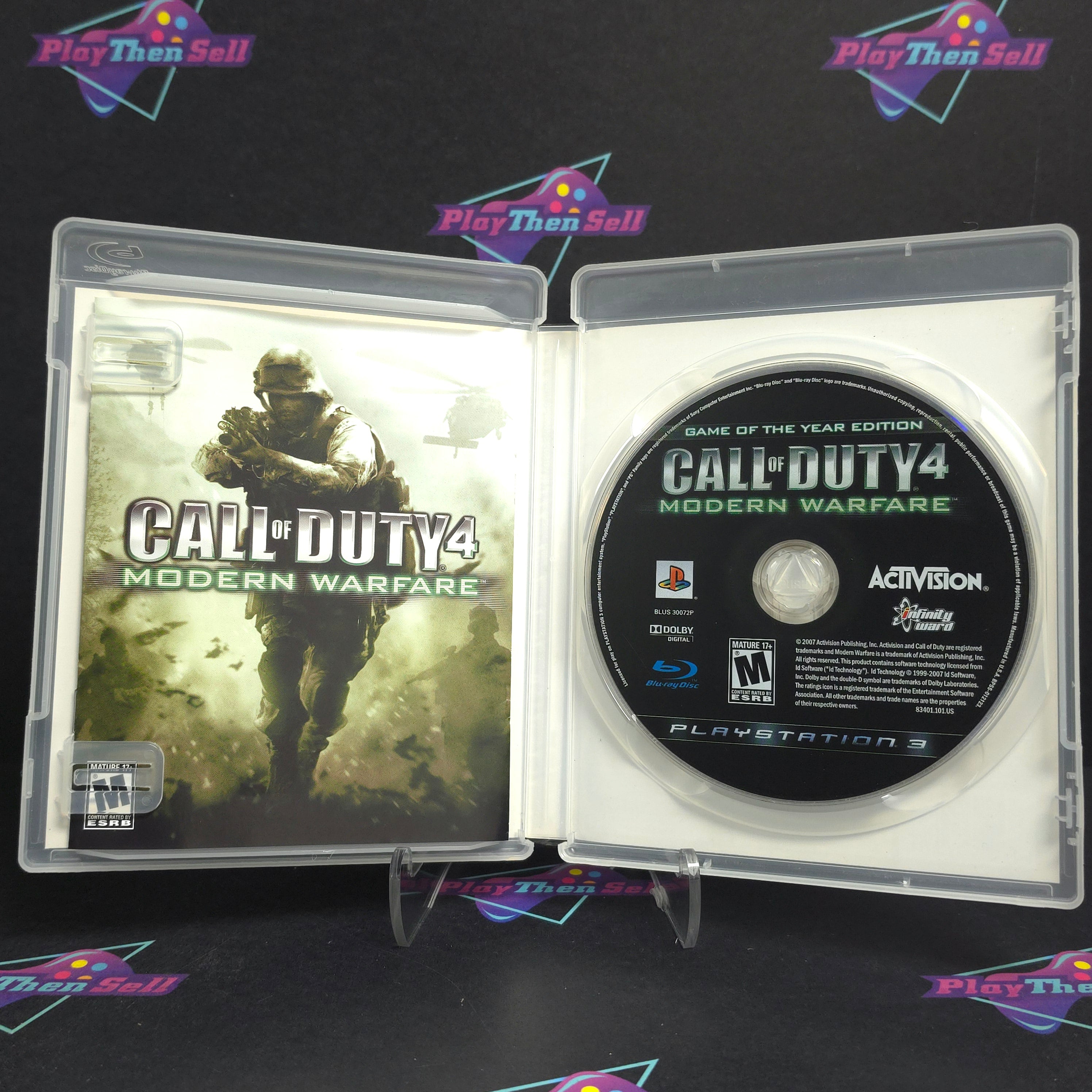 Call of Duty 4 Modern Warfare GOTY PS3 PlayStation 3 Complete - Very Good