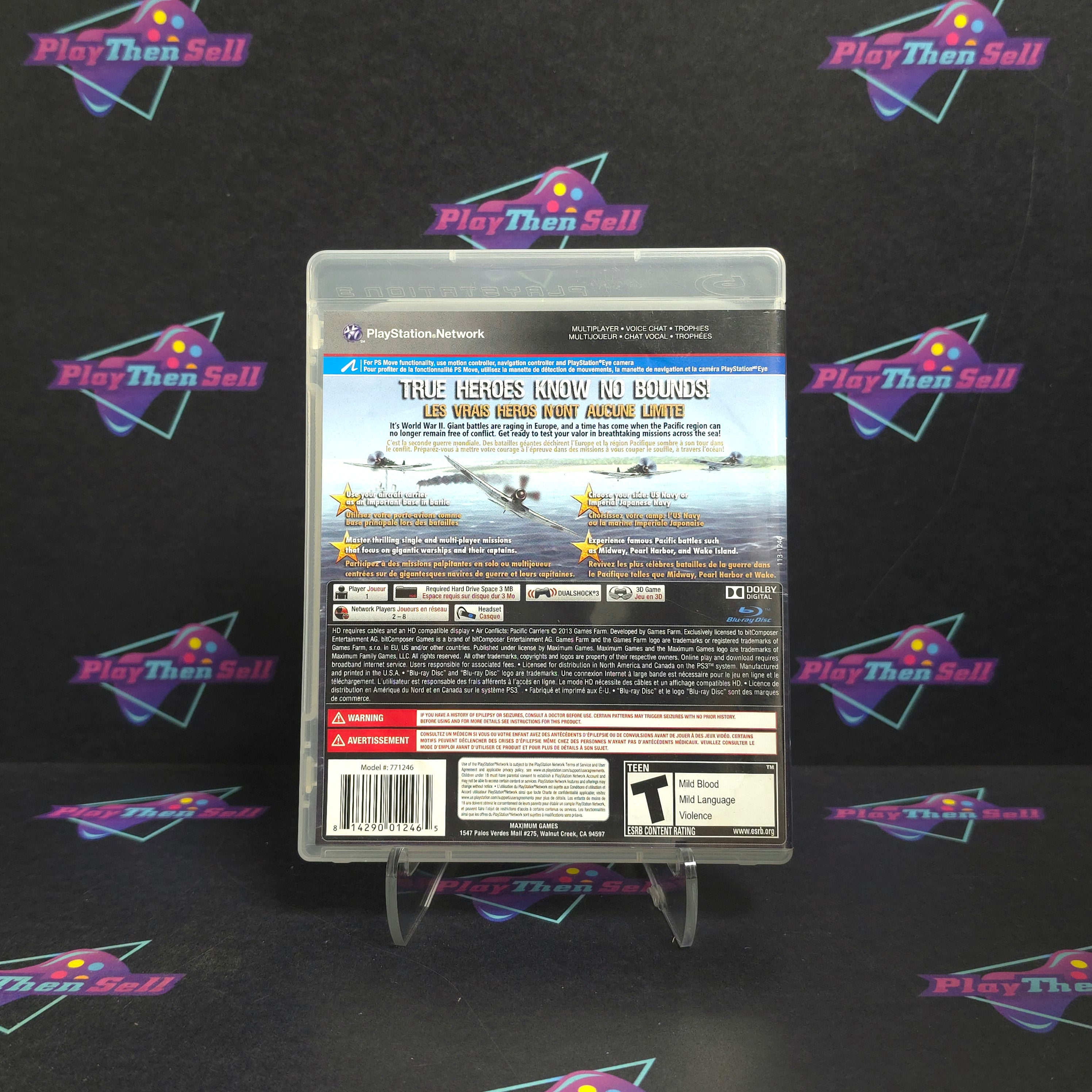 Air Conflicts Pacific Carriers PS3 PlayStation 3 - Very Good