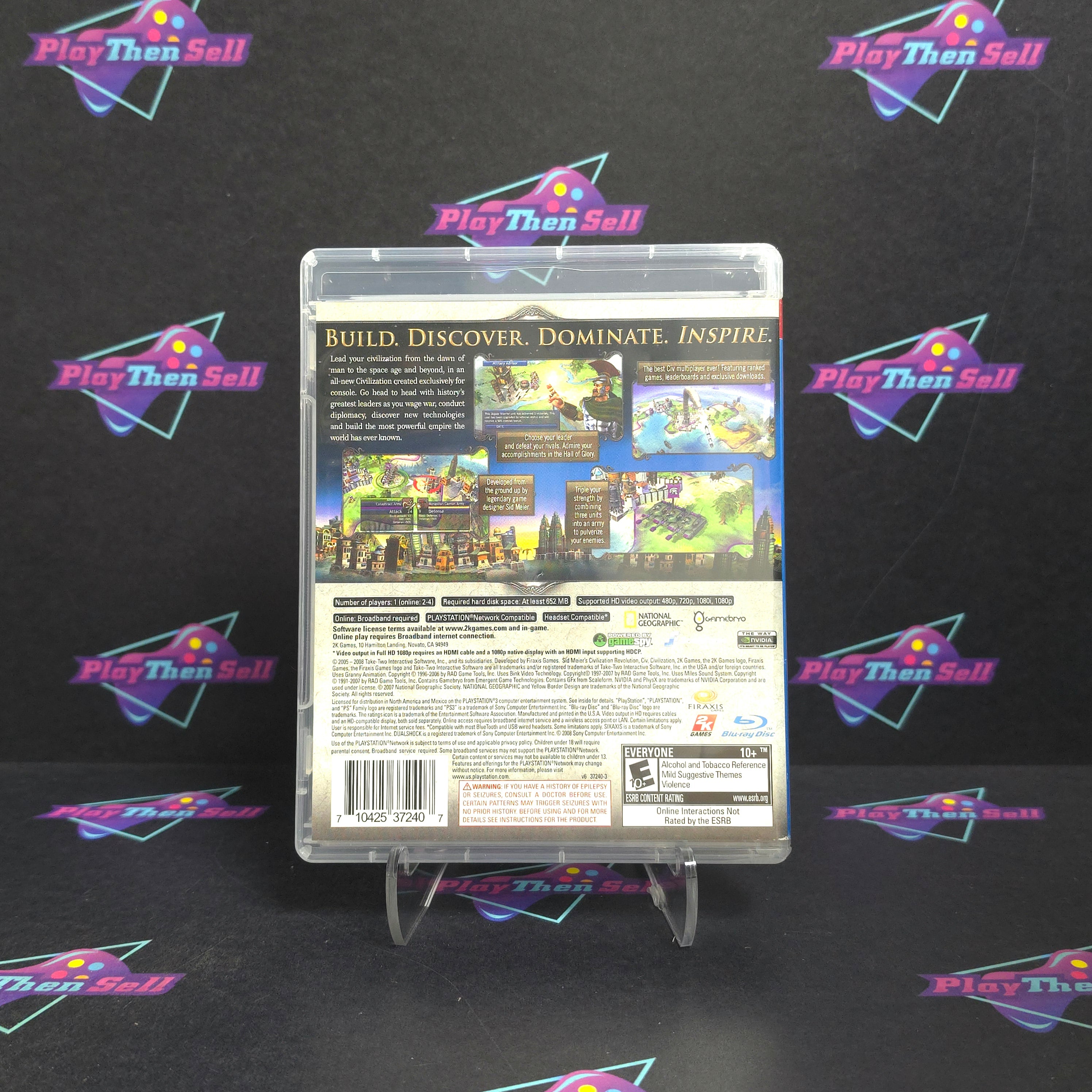 Sid Meier's Civilization Revolution PS3 PlayStation 3 - Very Good