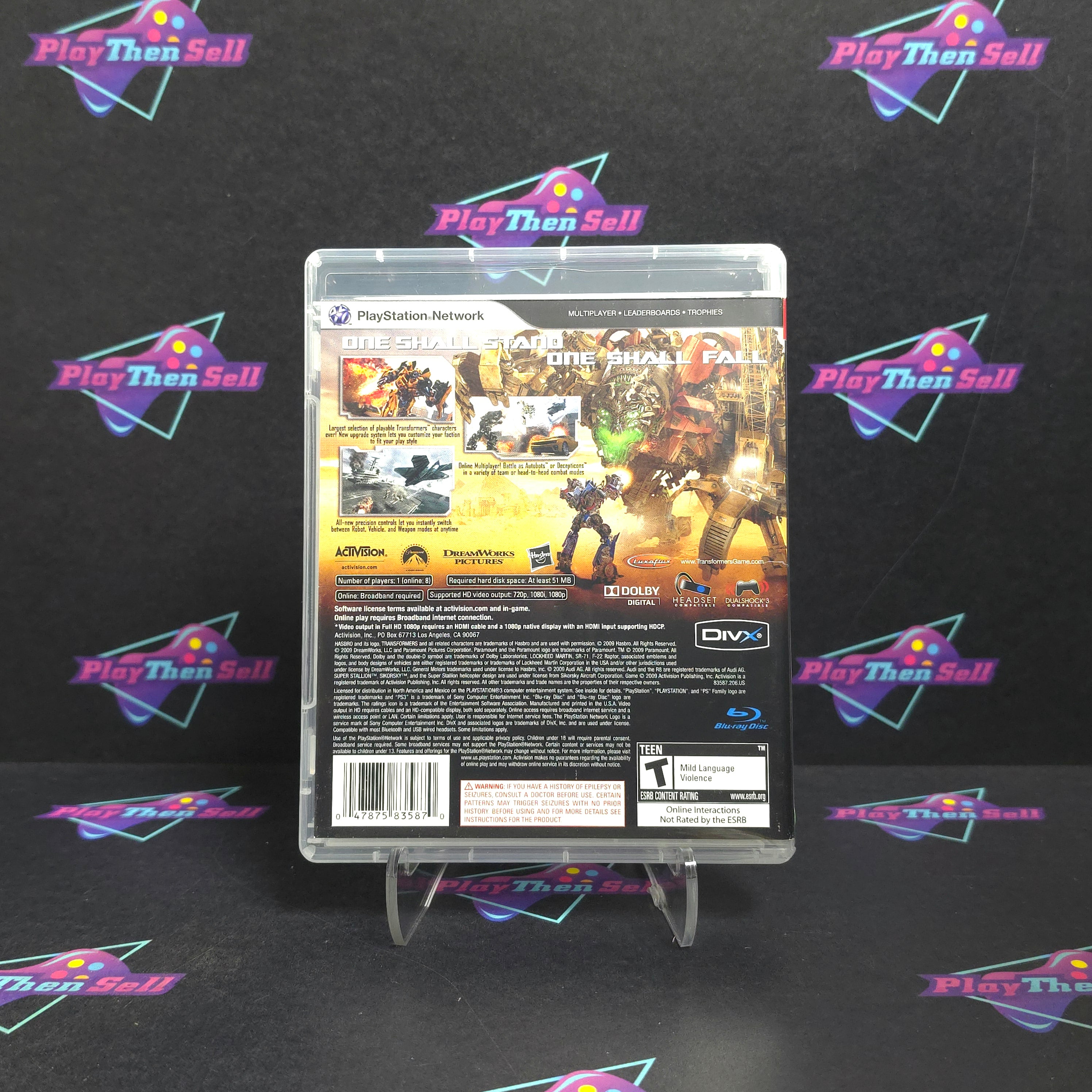 Transformers Revenge of the Fallen PS3 PlayStation 3 - Very Good