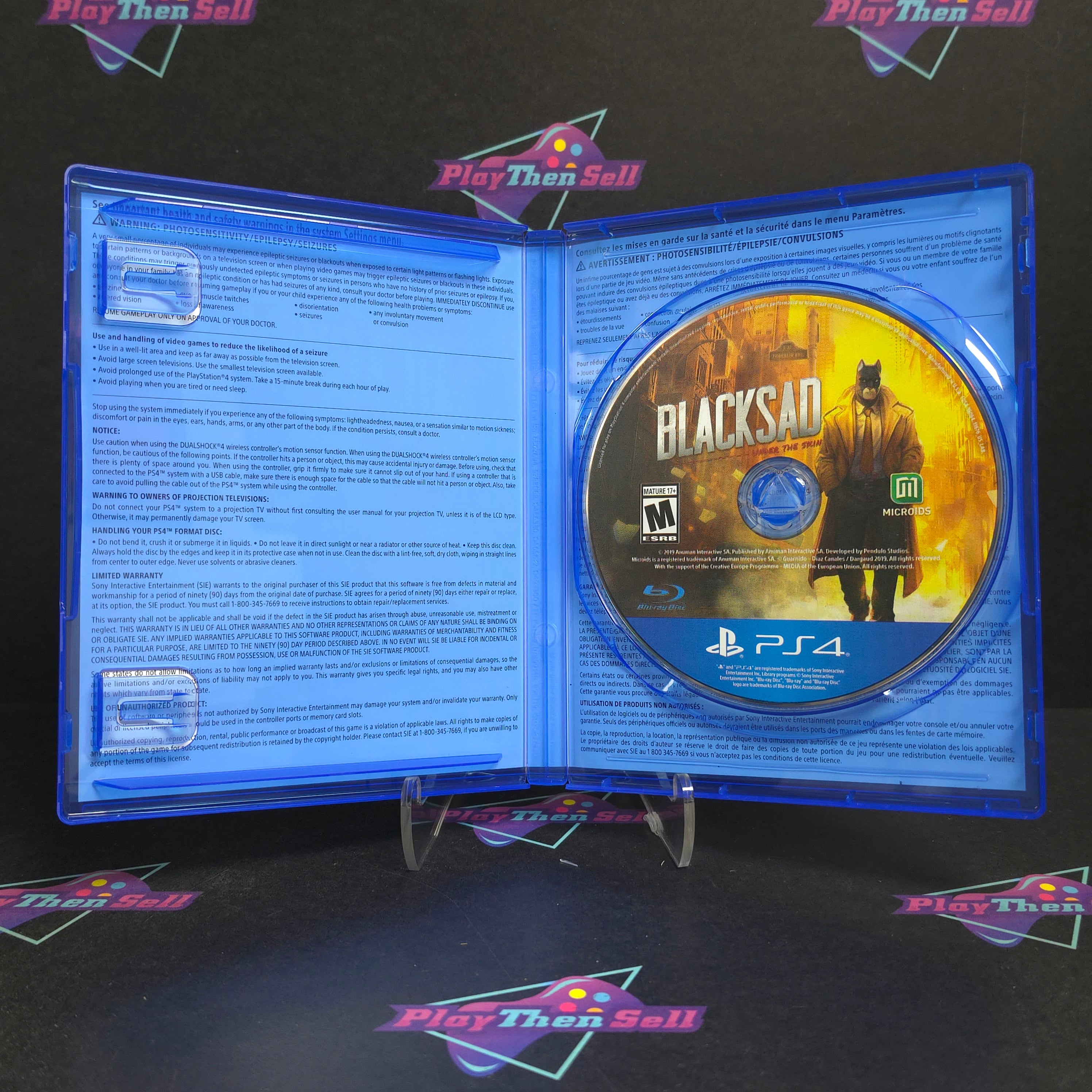 Blacksad Under the Skin PS4 PlayStation 4 Complete - Excellent