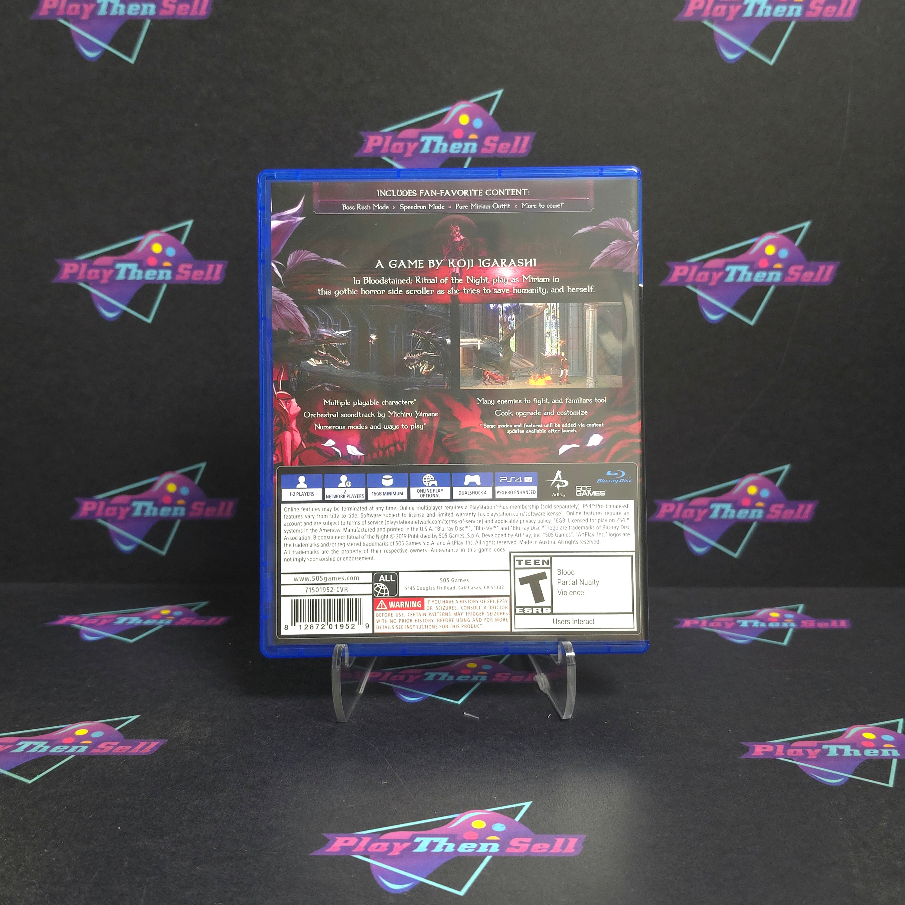 Bloodstained Ritual of the Night PS4 PlayStation 4 Complete - Excellent