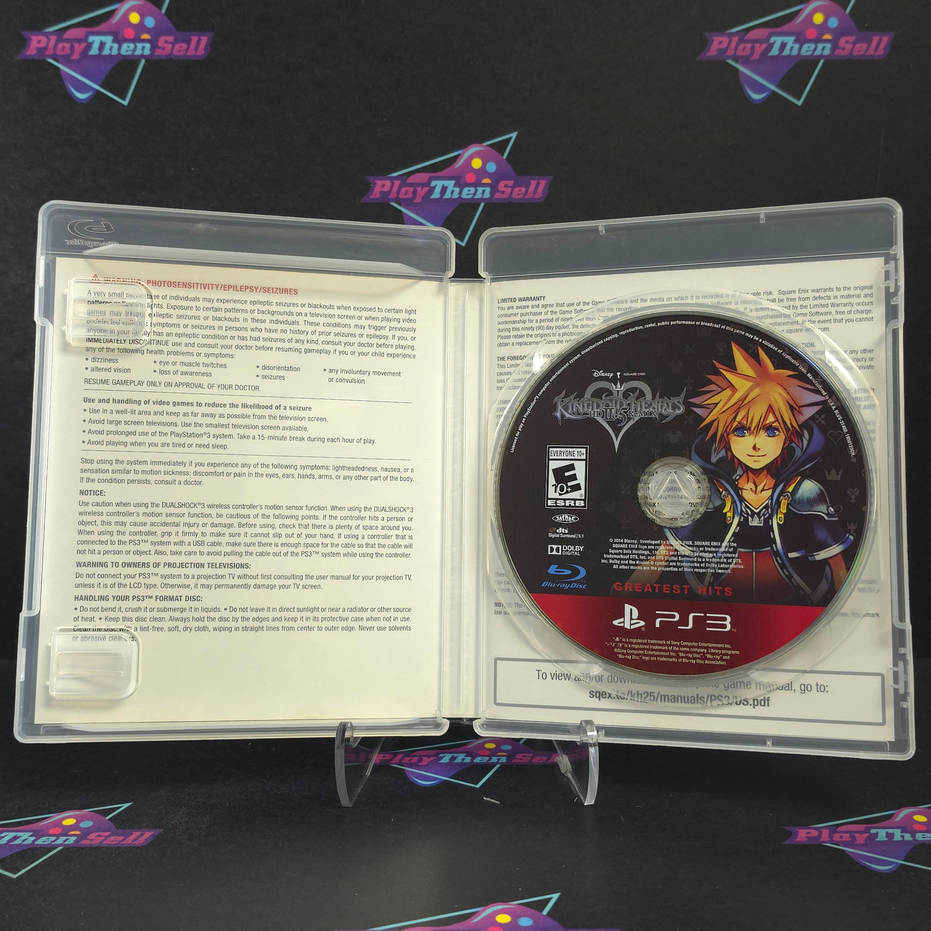 Kingdom Hearts HD 2.5 ReMIX PS3 PlayStation 3 GH Complete - Very Good