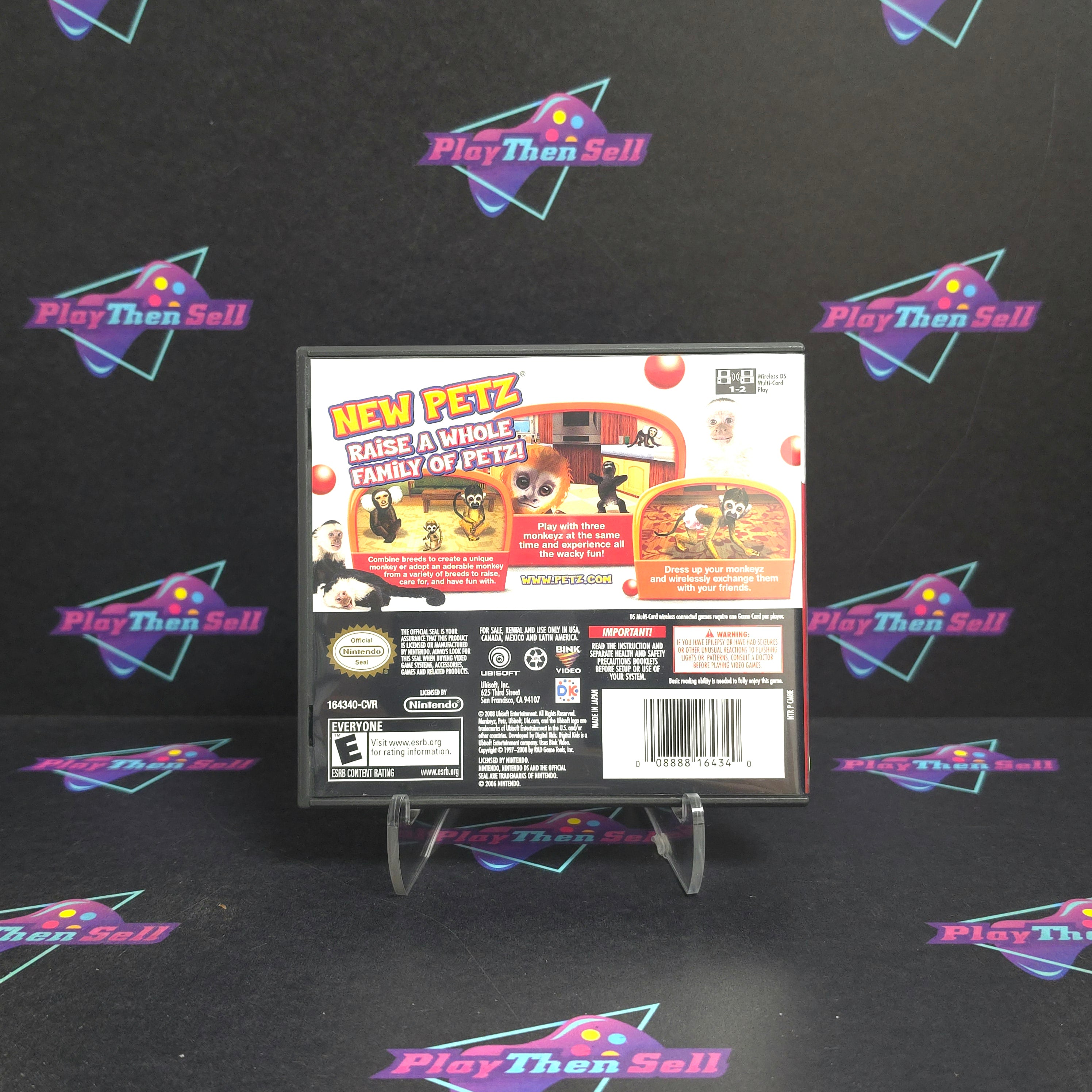 Petz Monkeyz House Nintendo DS - Very Good