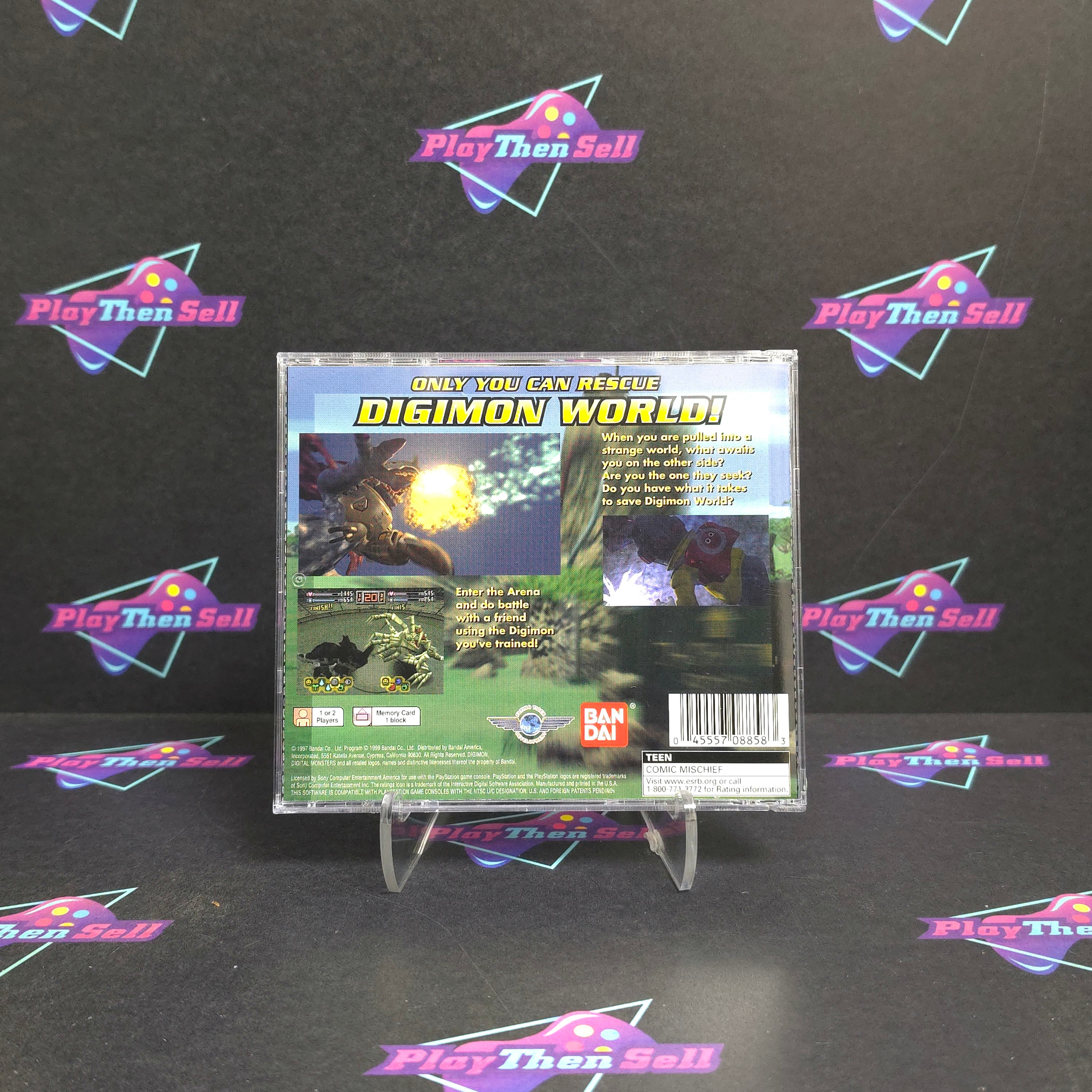 Digimon World PS1 PlayStation 1 - Very Good