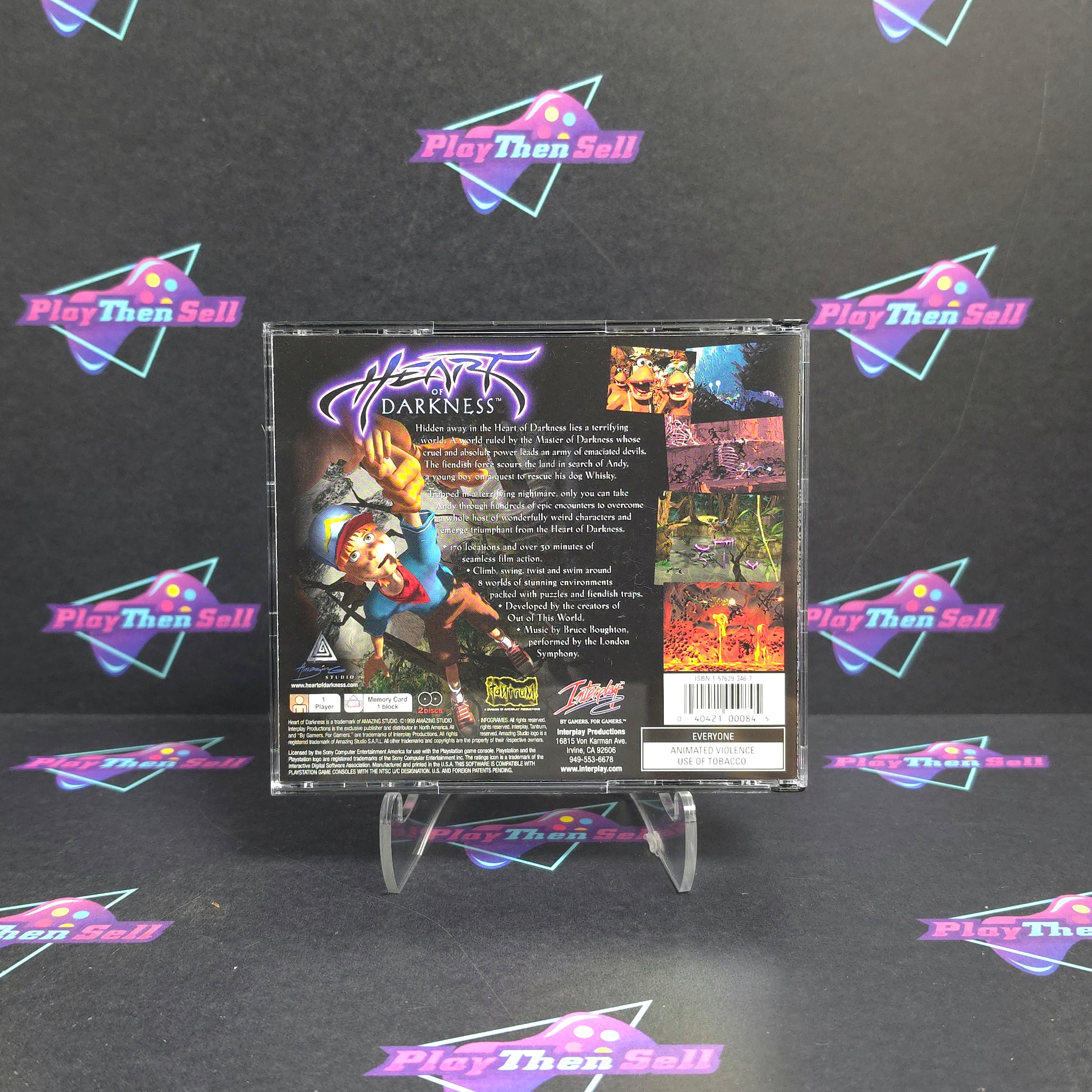 Heart of Darkness PS1 PlayStation 1 - Very Good