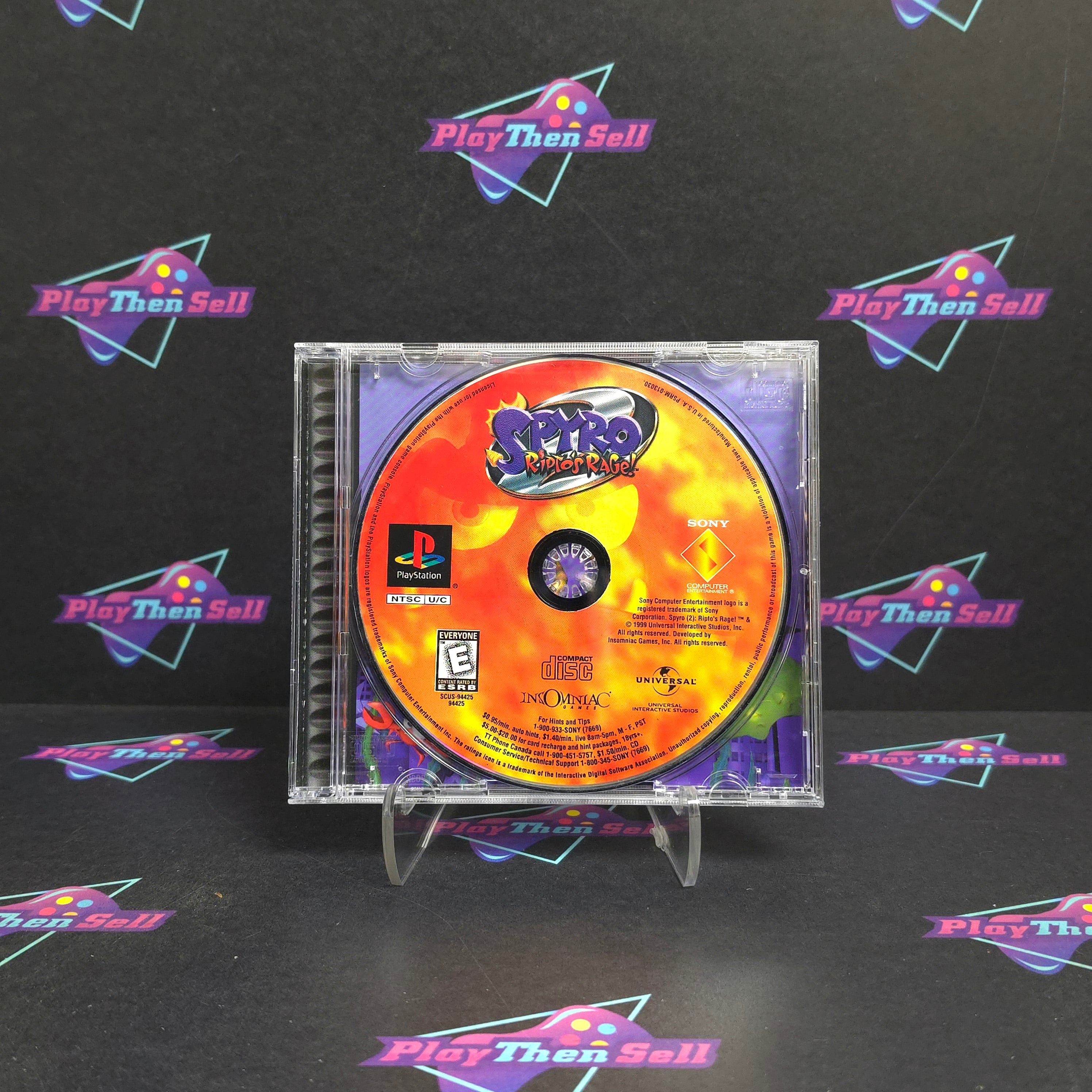 Spyro 2 Ripto's Rage PS1 PlayStation 1 - Very Good