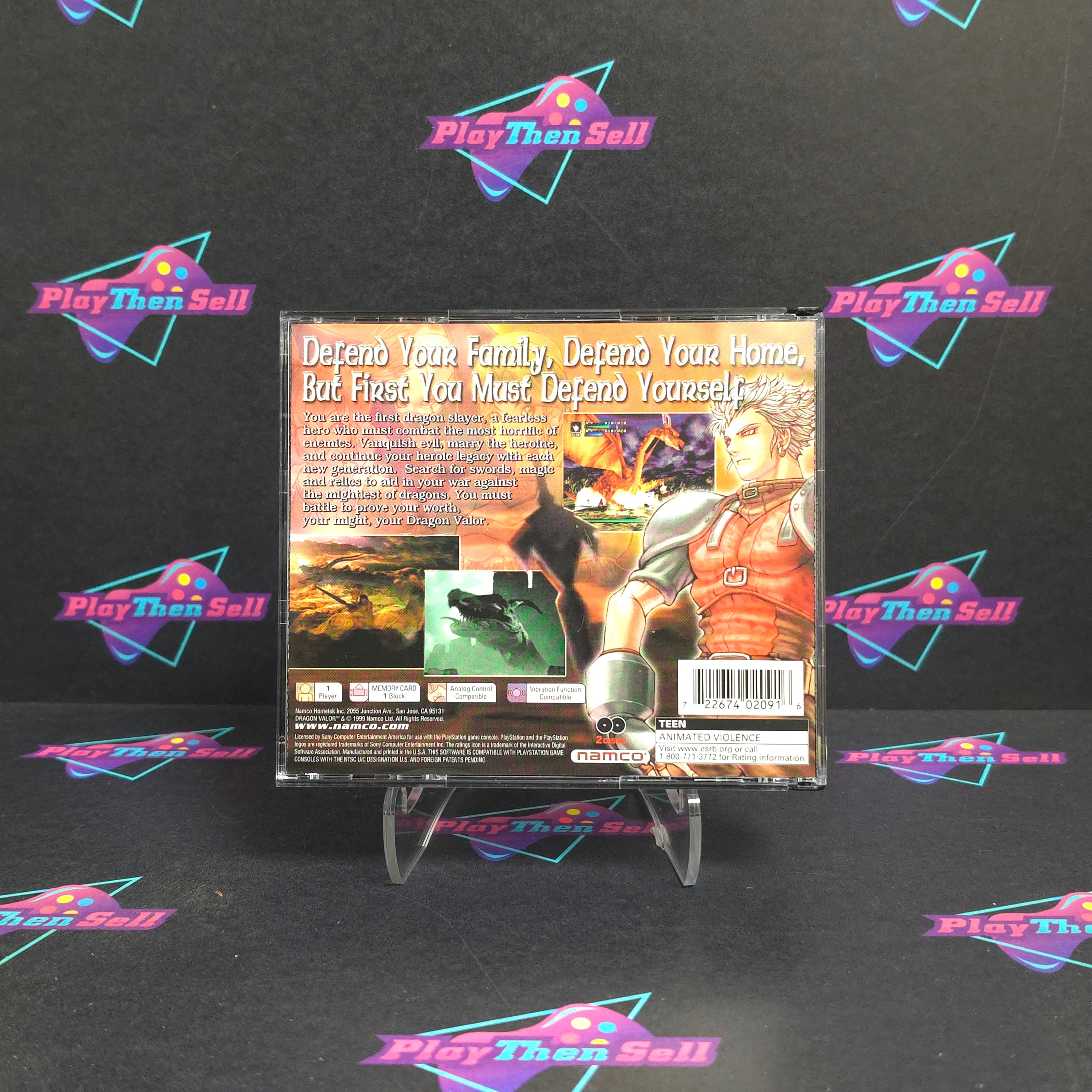 Dragon Valor PS1 PlayStation 1 + Reg Complete - Excellent