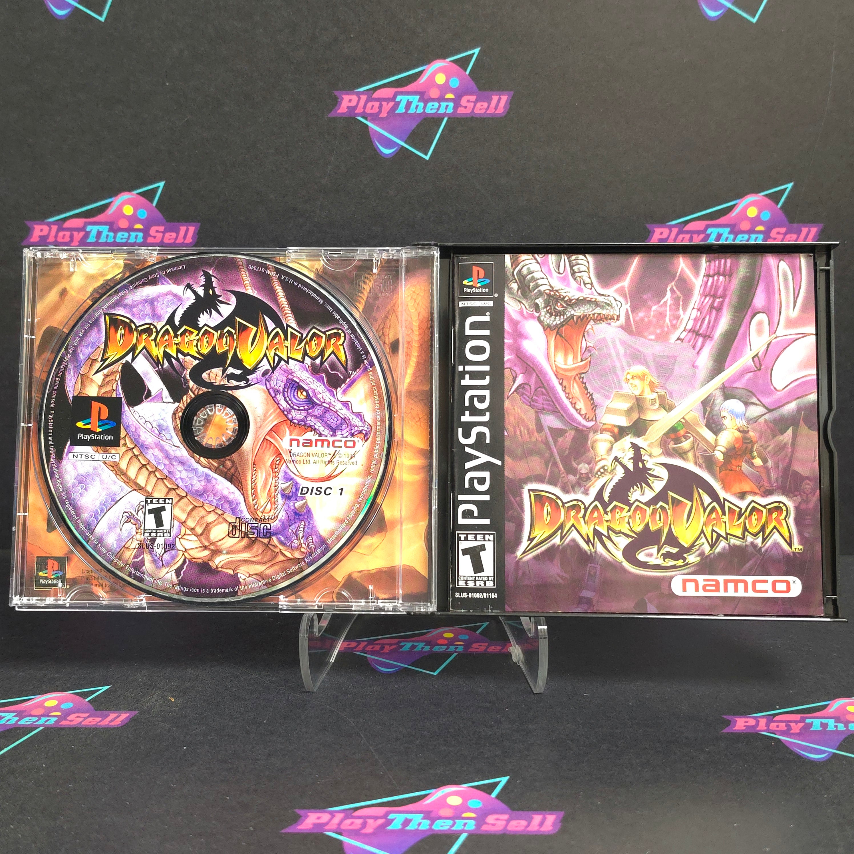 Dragon Valor PS1 PlayStation 1 + Reg Complete - Excellent